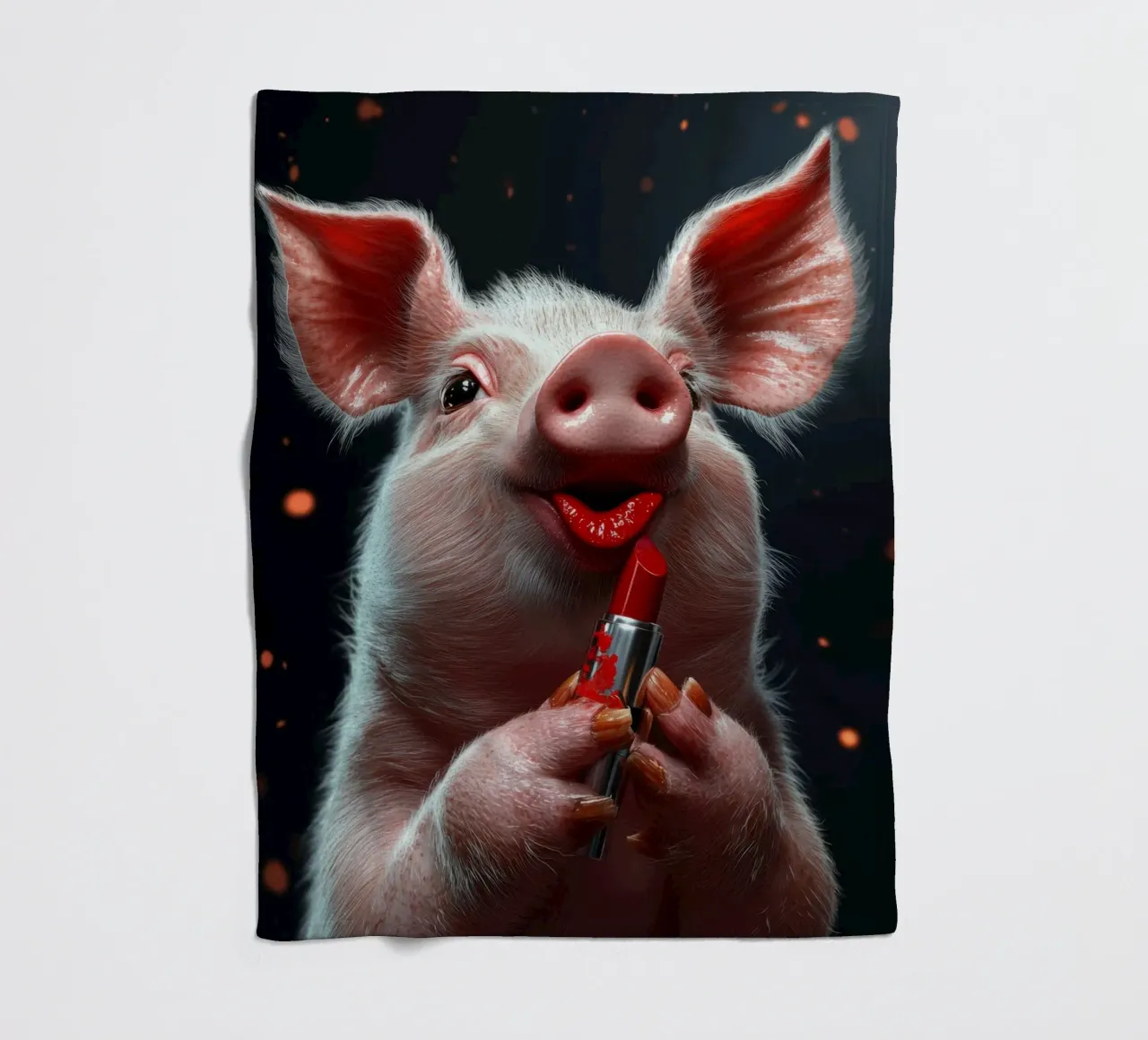 Lipstick coperta in pile da Art Unleashed