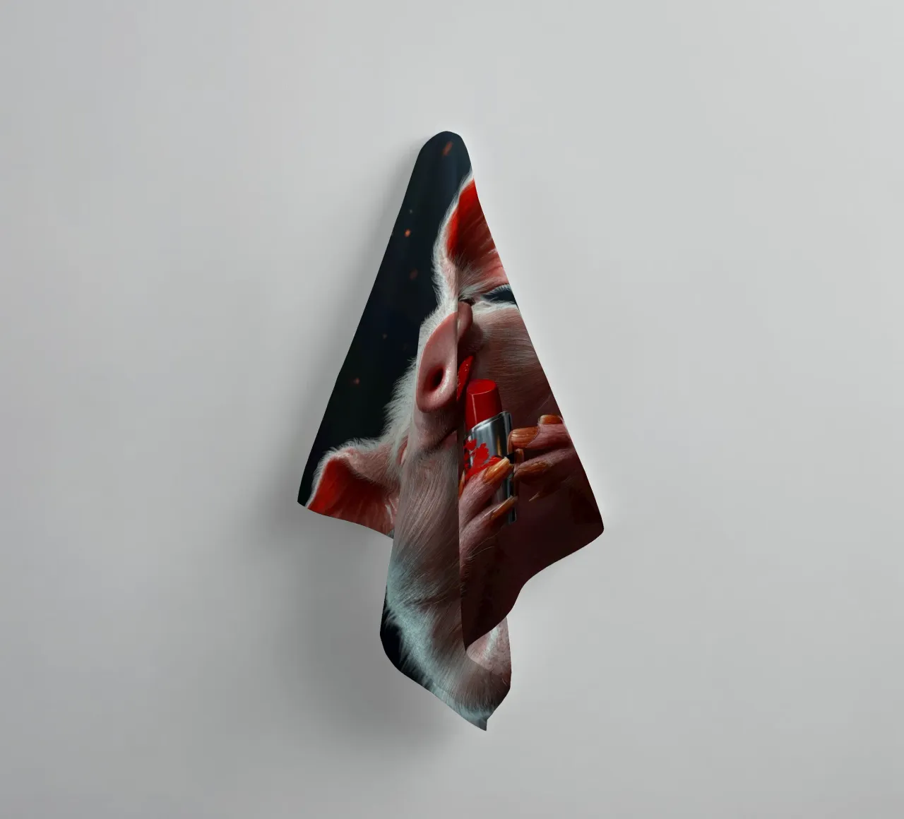 Lipstick asciugamano da bagno da Art Unleashed