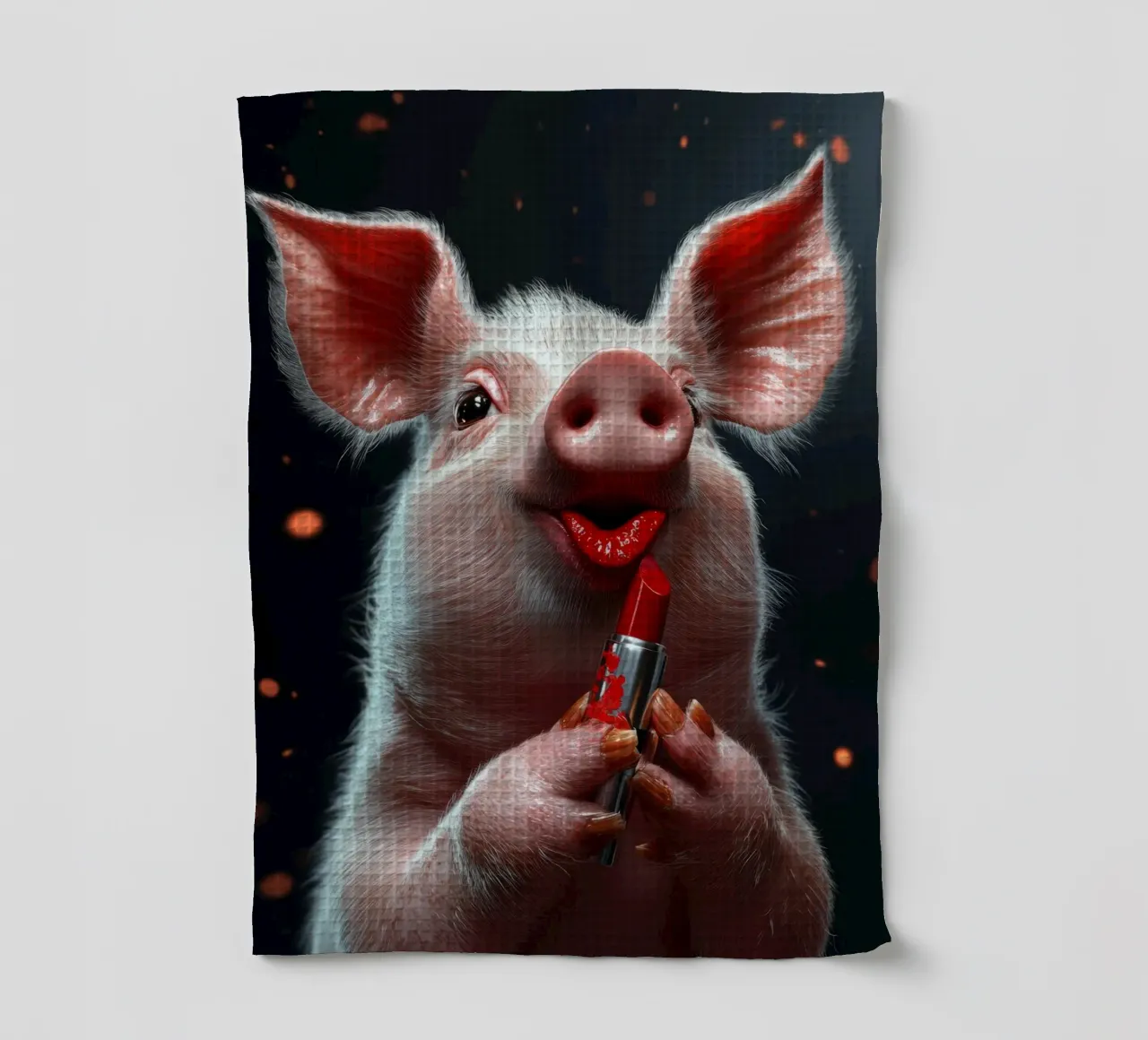 Lipstick canovaccio da cucina da Art Unleashed