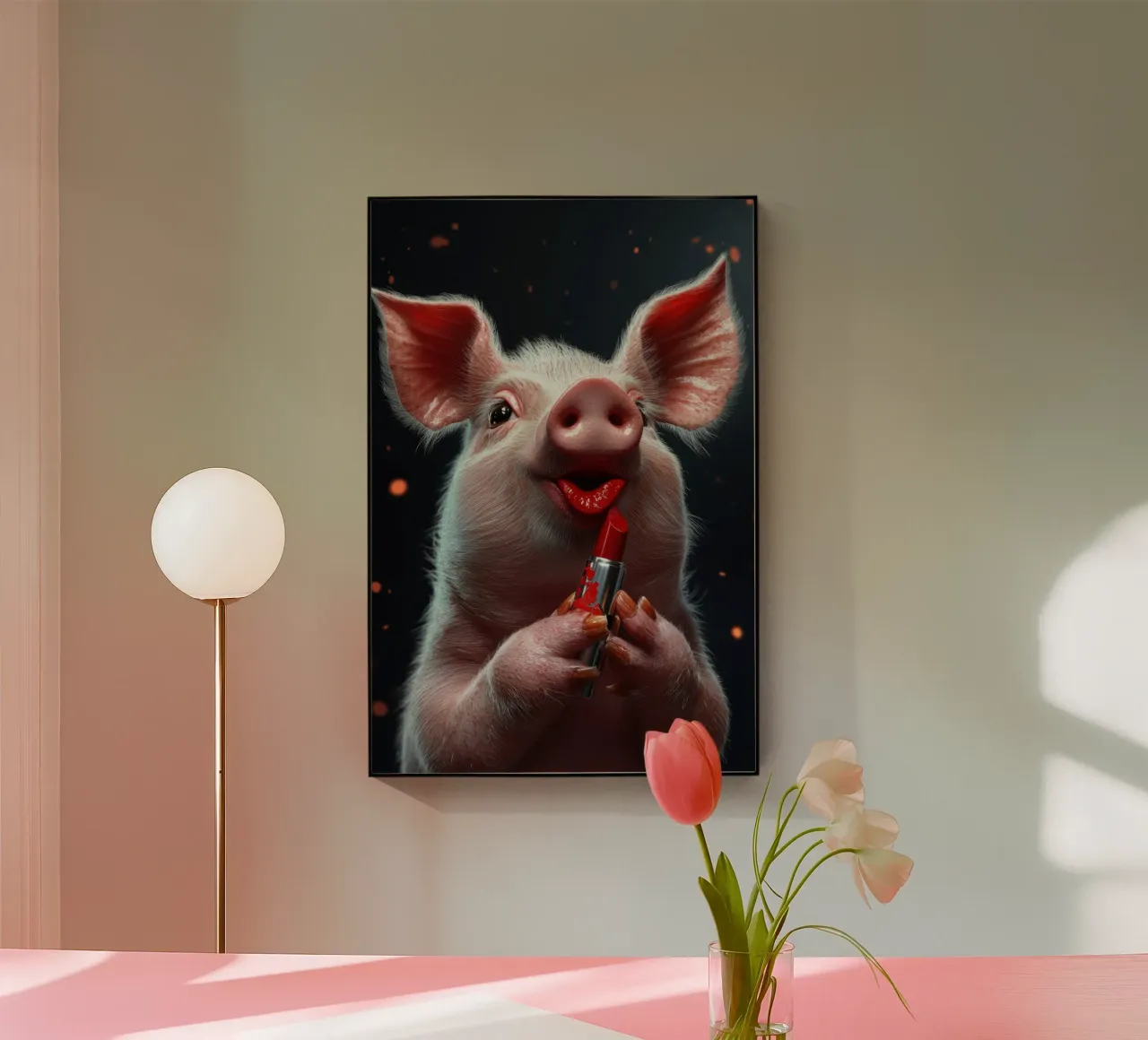 Lipstick plexiglass da Art Unleashed