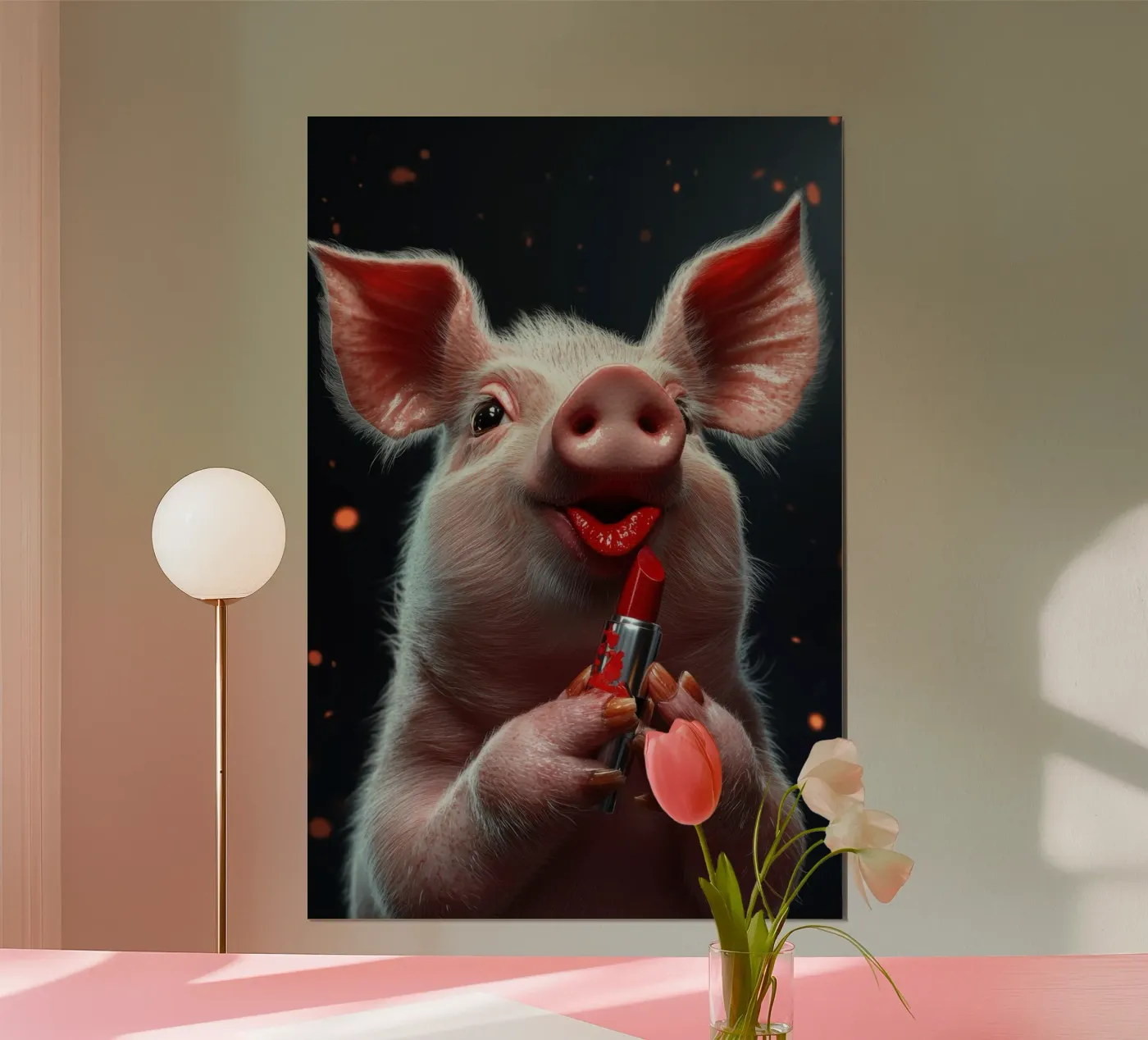 Lipstick poster by Art Unleashed