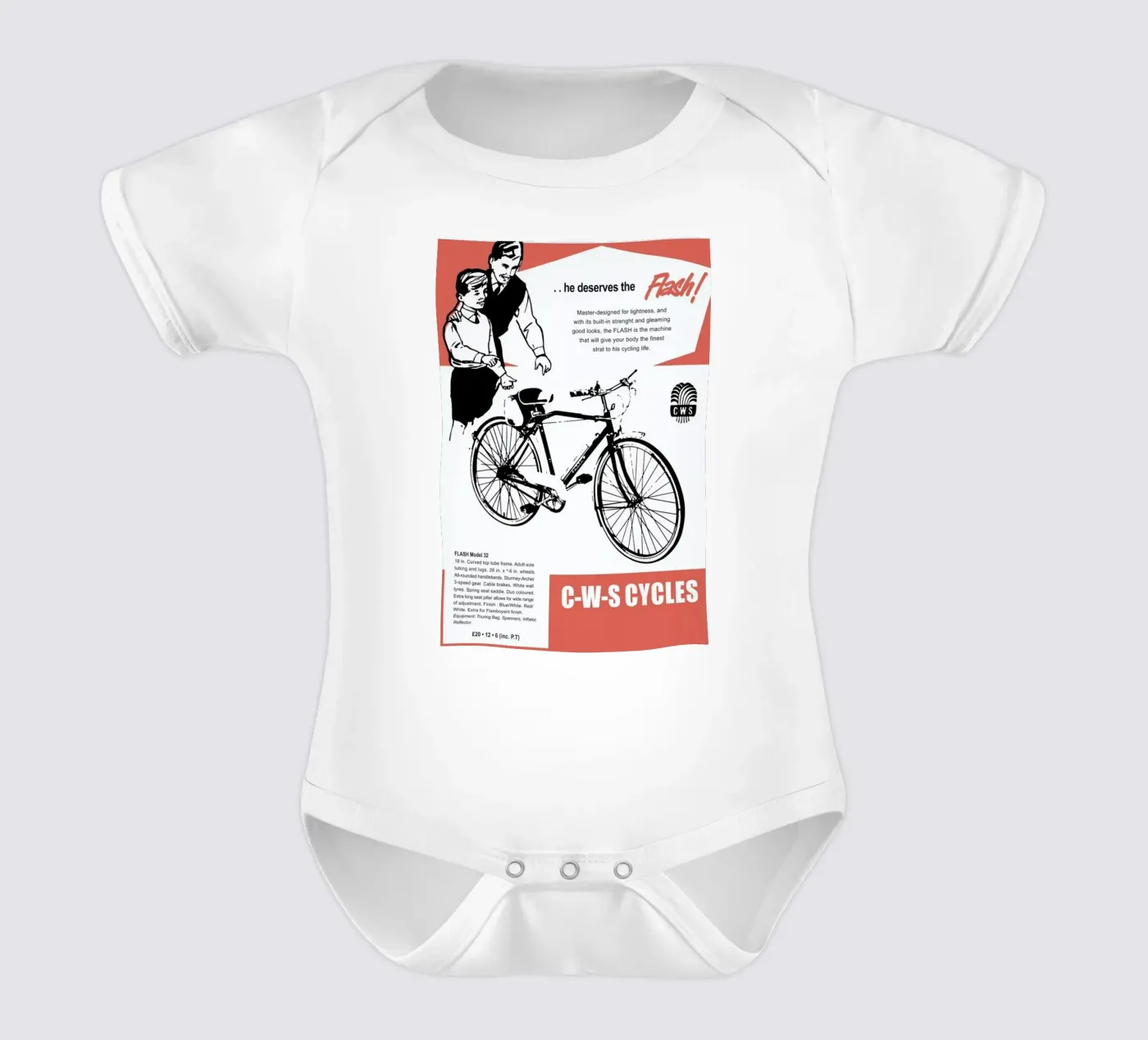 Flash babyrompertje korte mouwen van Hemingway Design