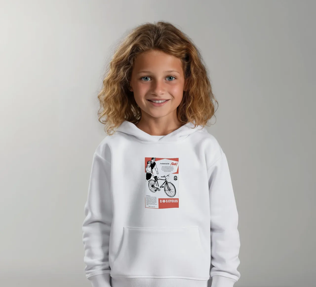 Flash felpa bambino con cappuccio da Hemingway Design