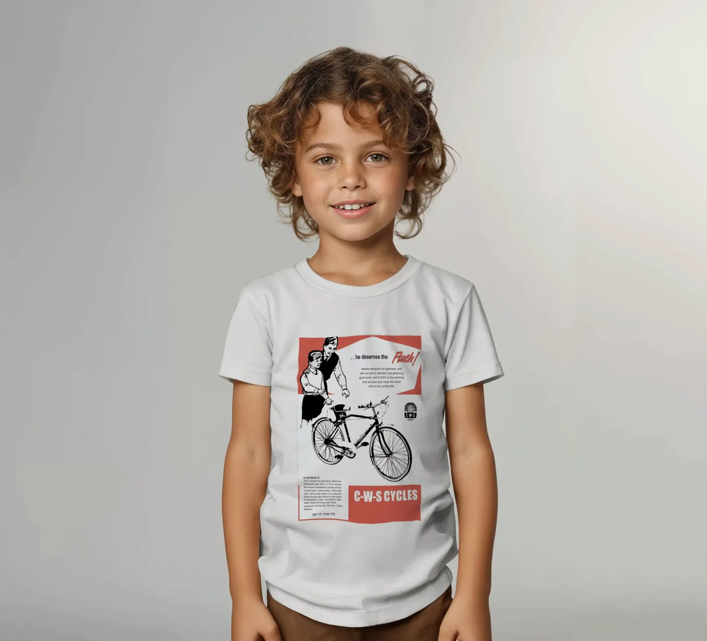 Flash kids t-shirt by Hemingway Design