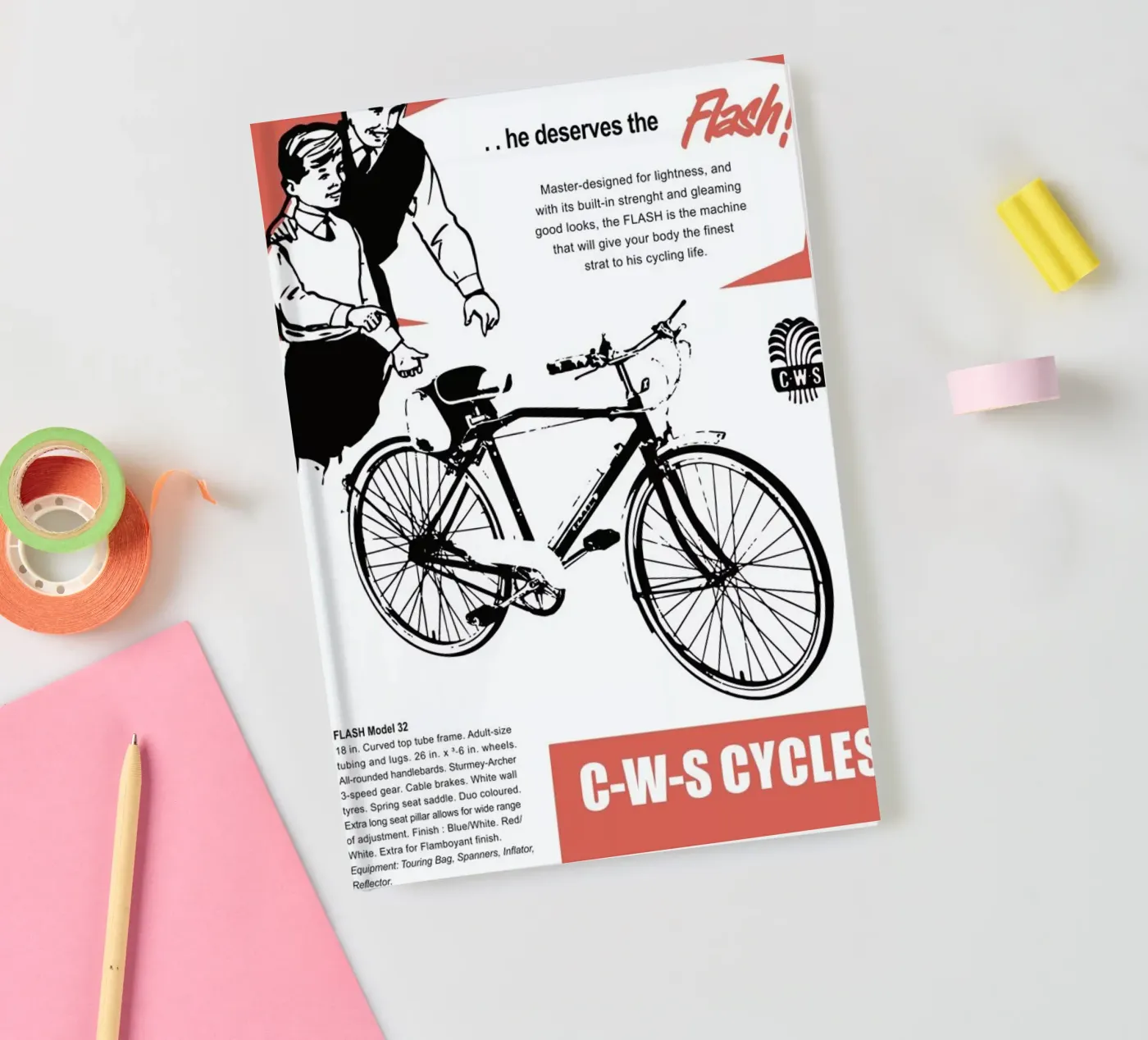 Flash notebook by Hemingway Design