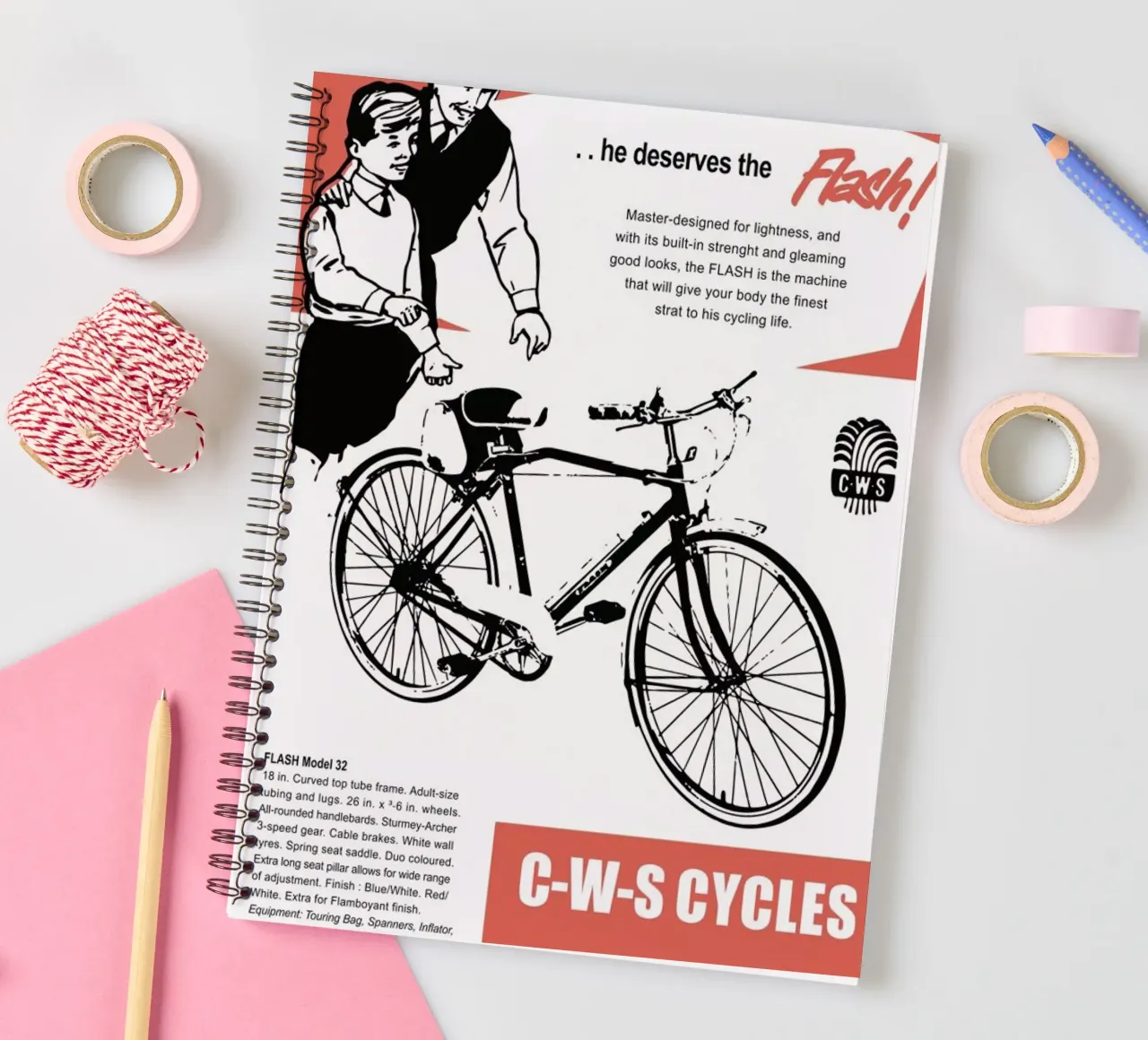 Flash spiral notebook by Hemingway Design
