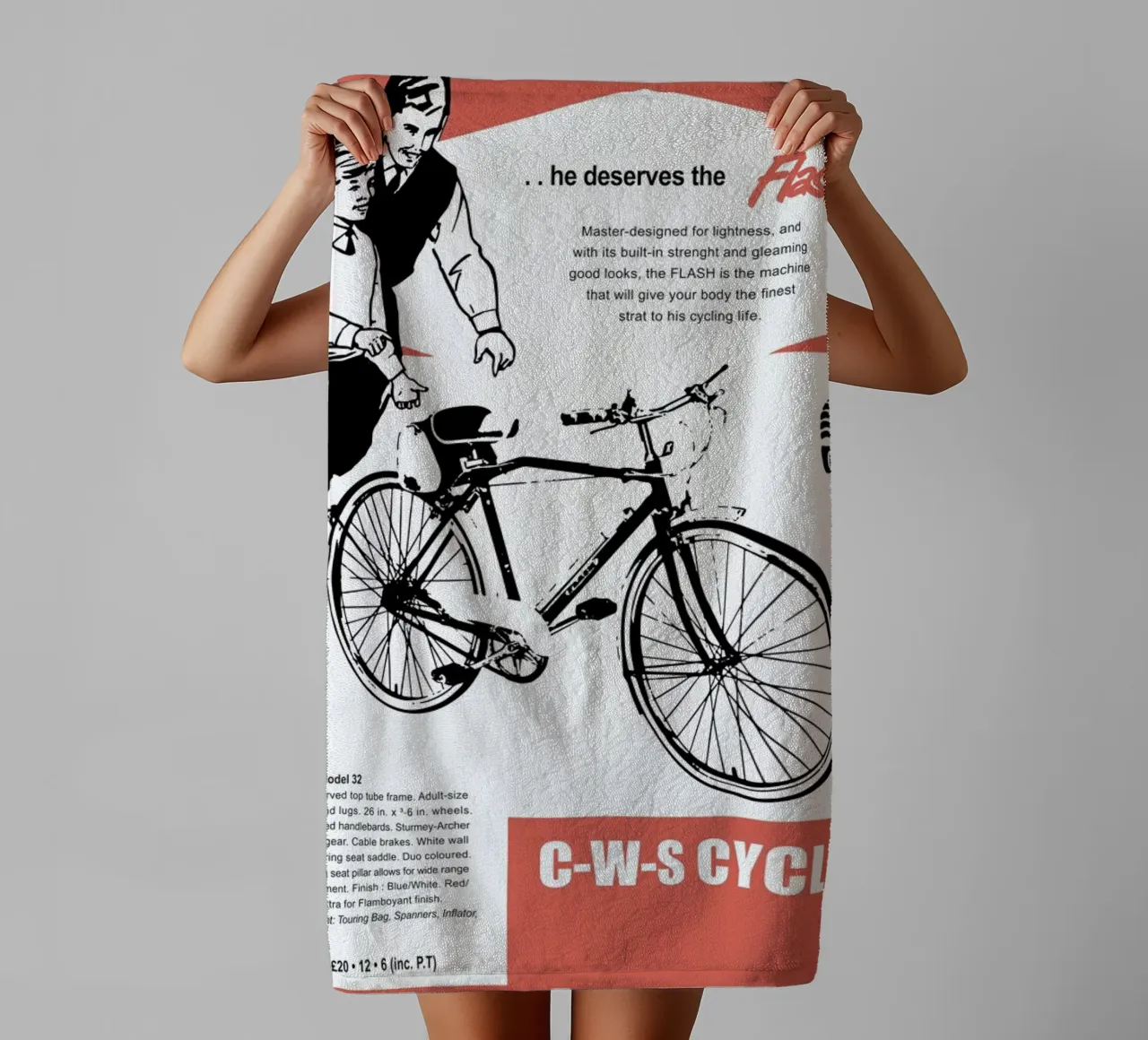 Flash badhanddoek van Hemingway Design