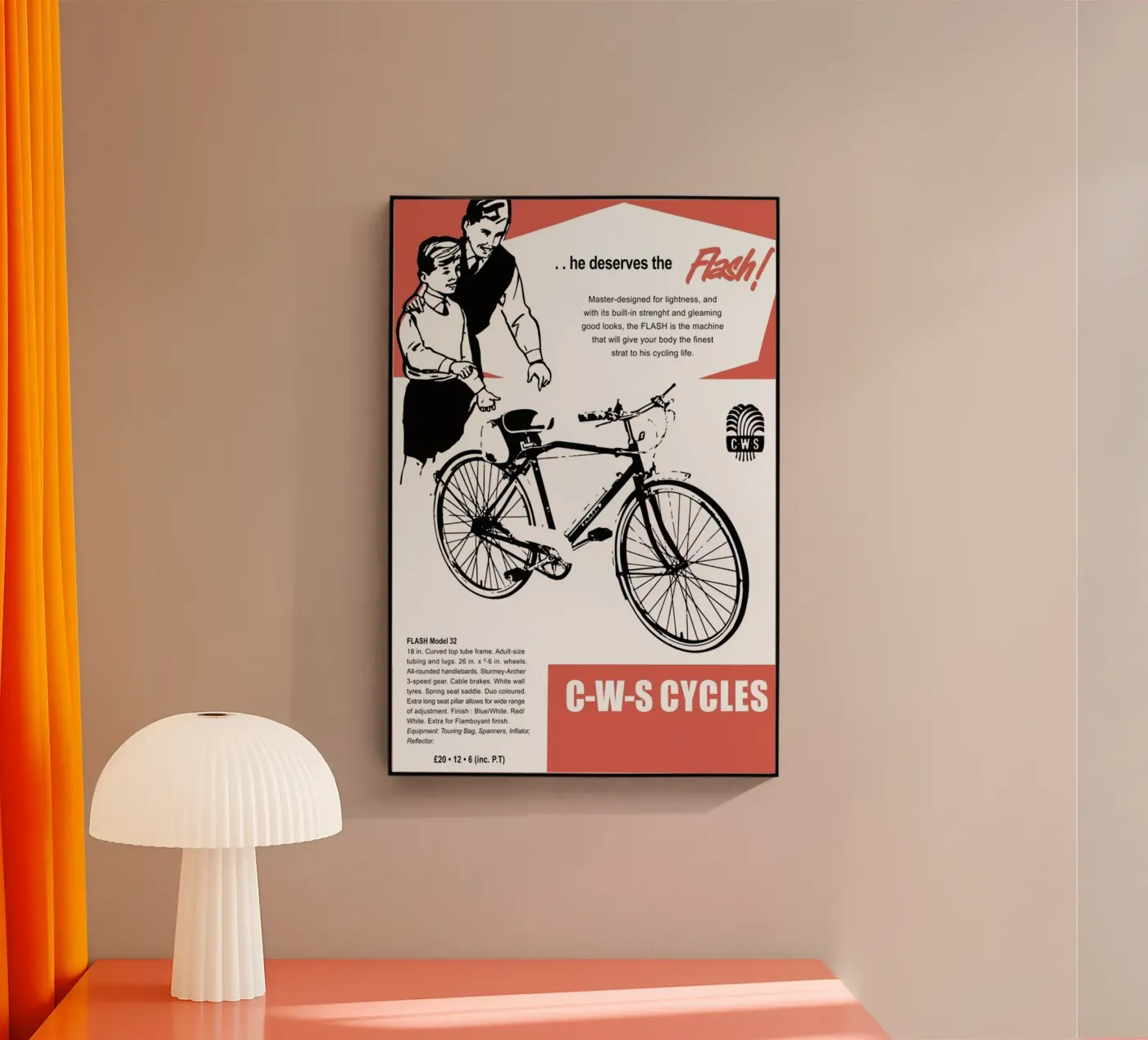 Flash acrylic glass by Hemingway Design