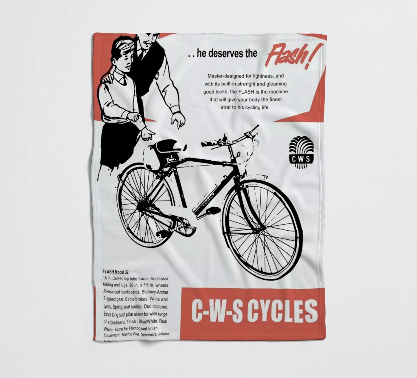 Flash Fleecedecke von Hemingway Design