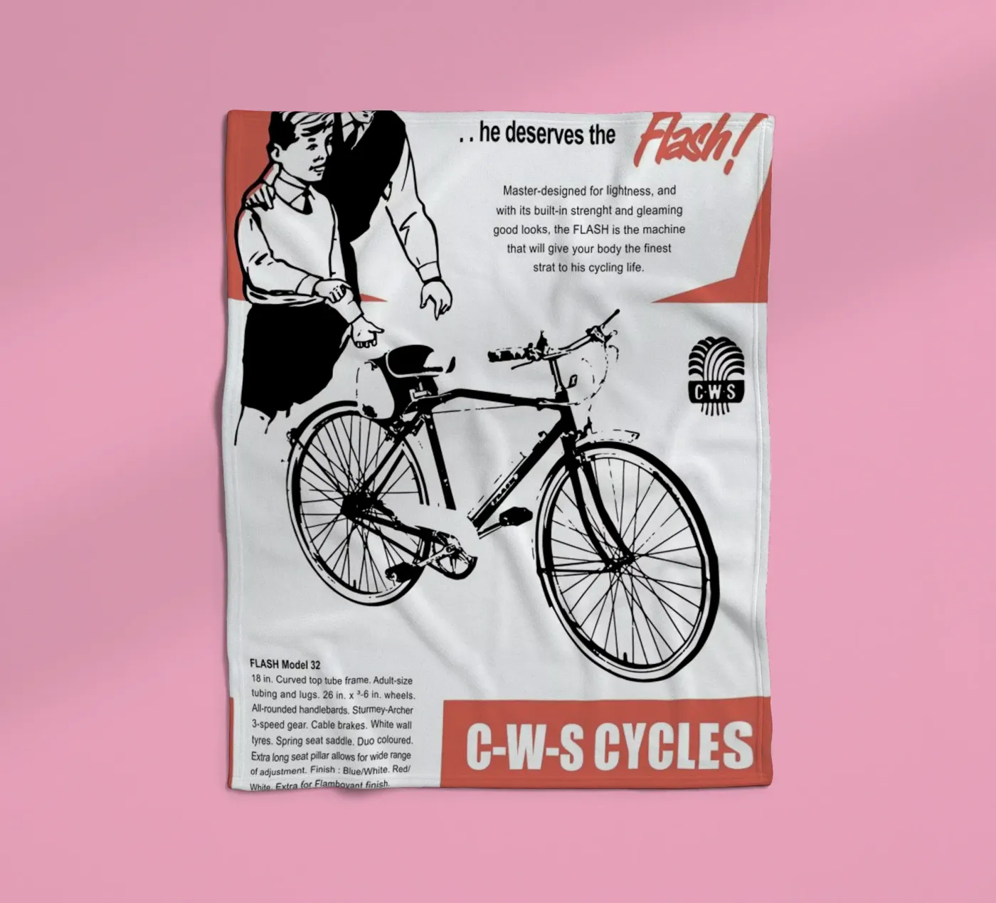 Flash Fleecedecke von Hemingway Design