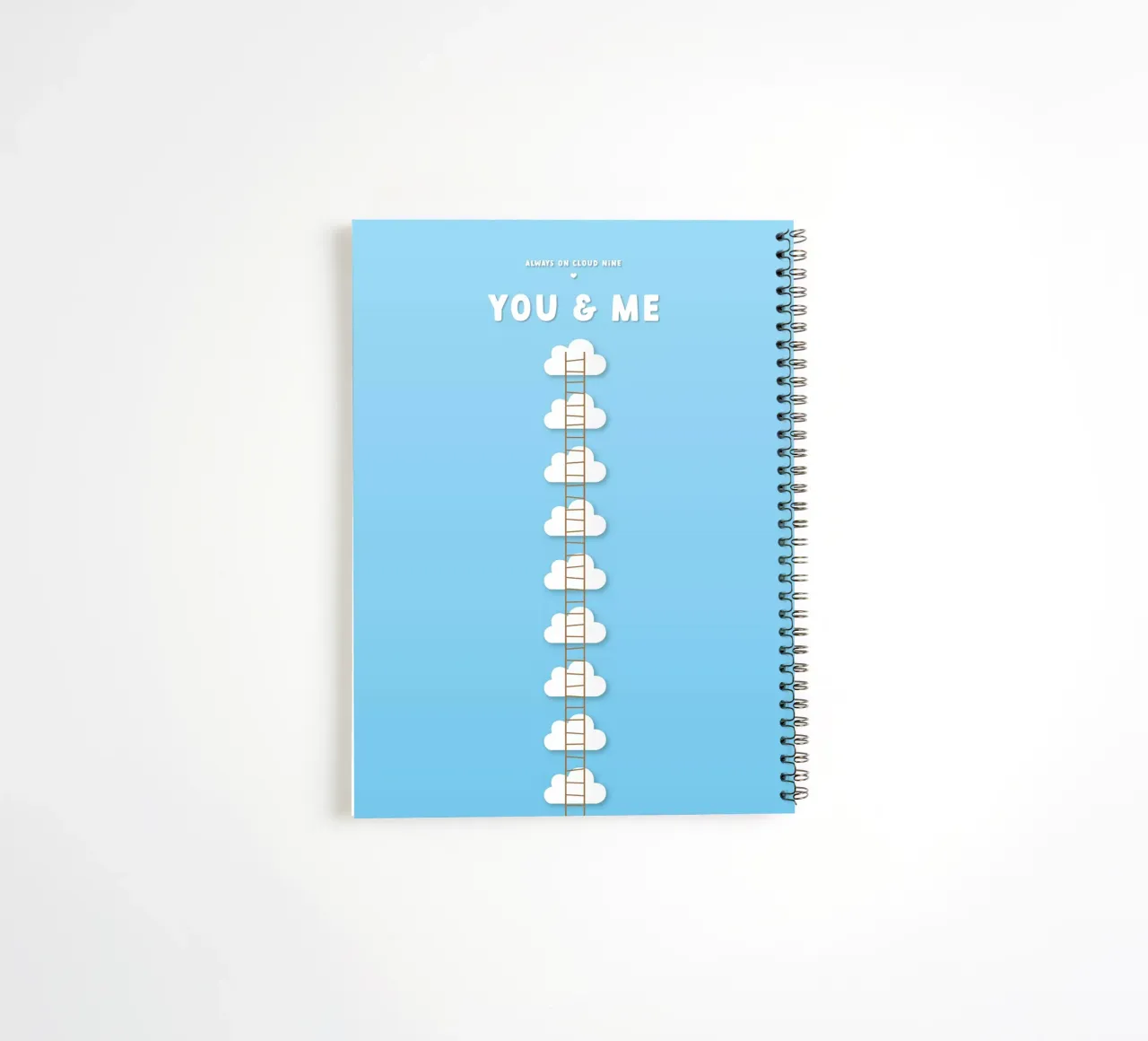 On Cloud Nine - YOU & ME spiral notebook by good vibes