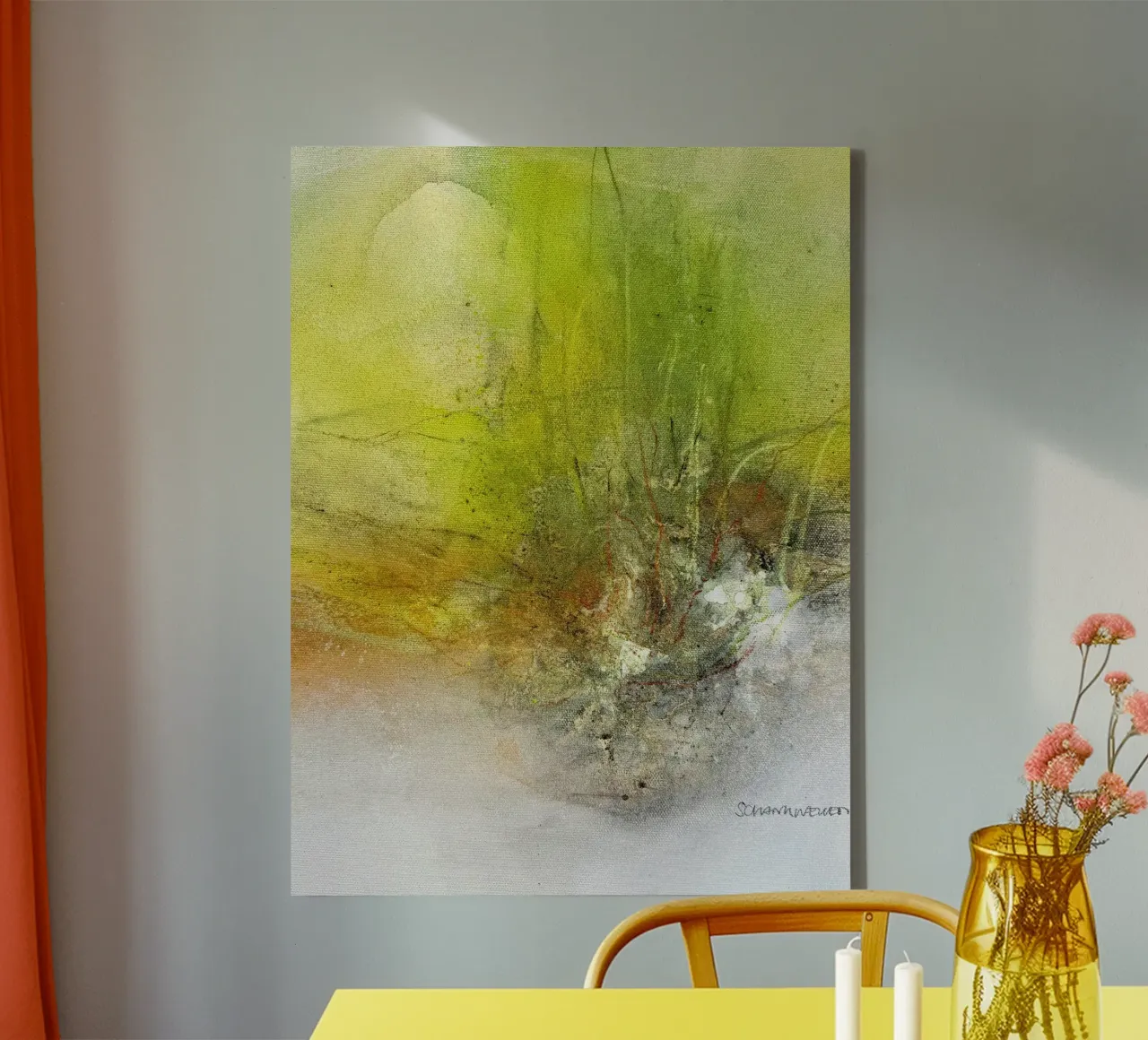 In the heart of nature No. 3 canvas with Floater frame by kirstenschankweiler