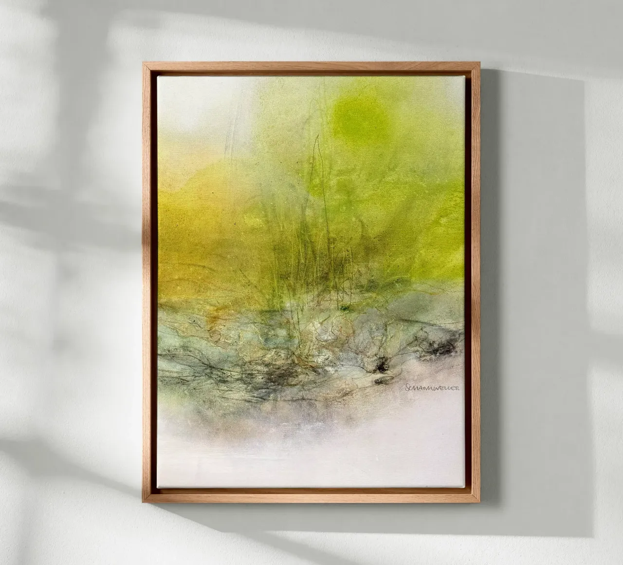 In the heart of nature No. 1 canvas with Floater frame by kirstenschankweiler