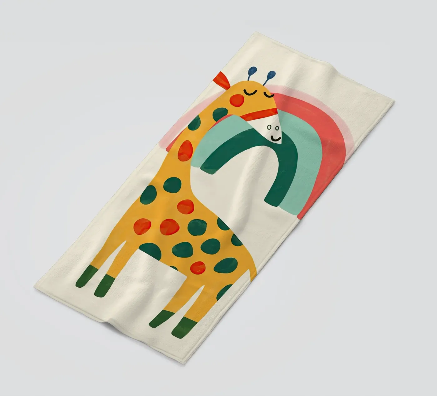 Rainbow Giraffe telo mare da Lilo