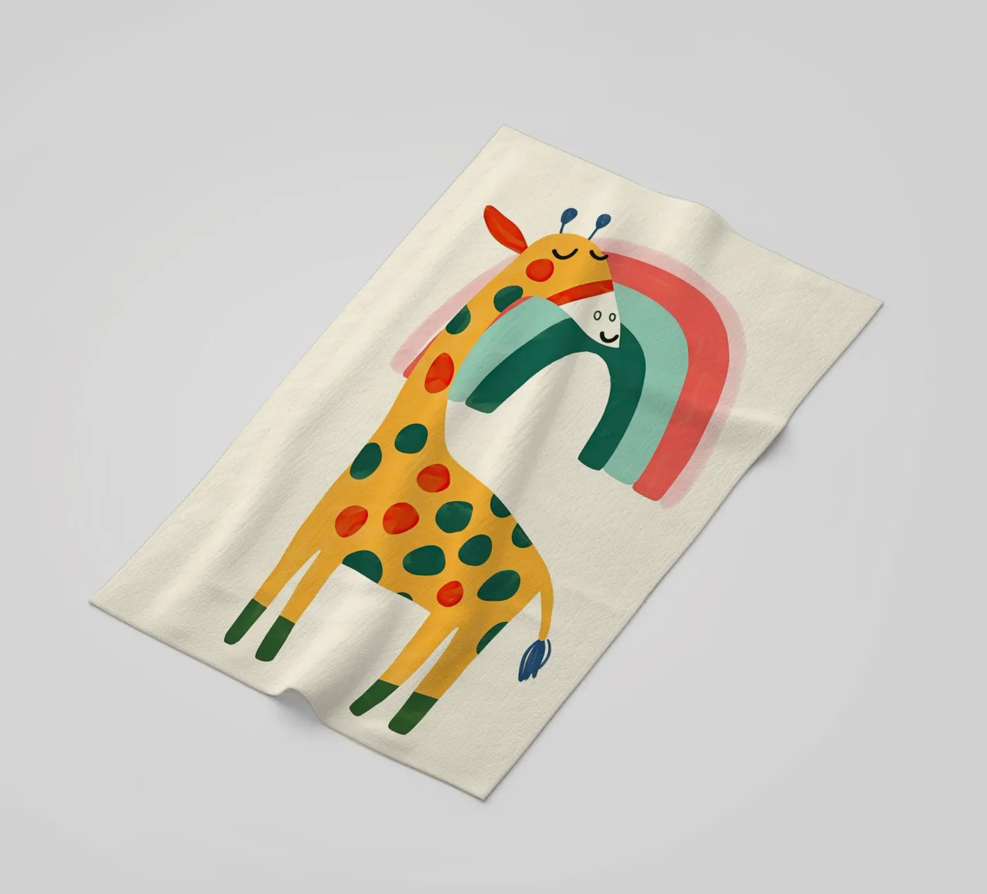 Rainbow Giraffe telo mare da Lilo