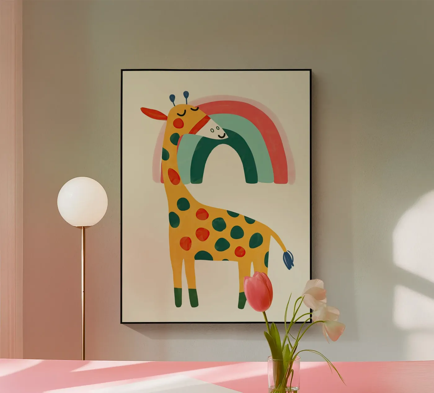 Rainbow Giraffe plexiglass da Lilo