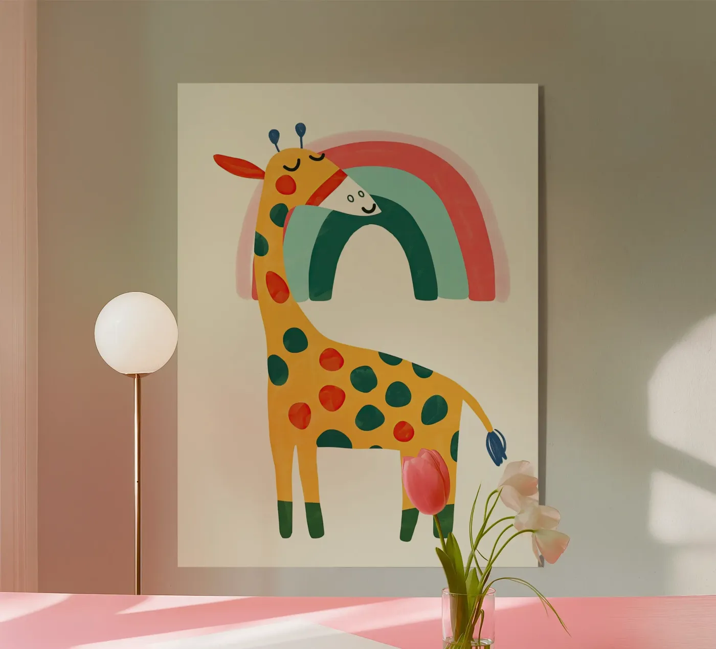 Rainbow Giraffe plexiglass da Lilo