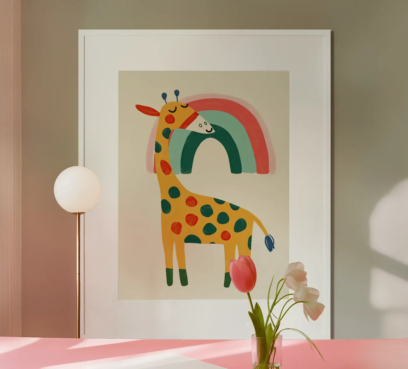Rainbow Giraffe poster da Lilo