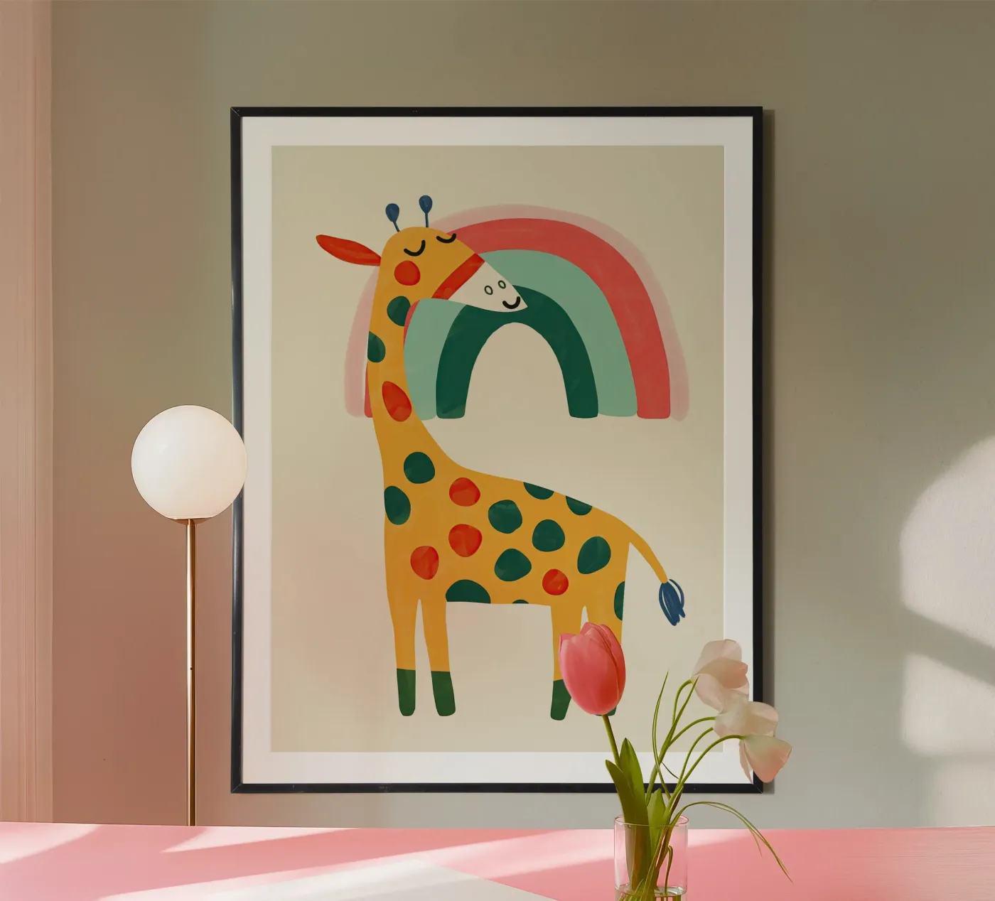 Rainbow Giraffe poster da Lilo