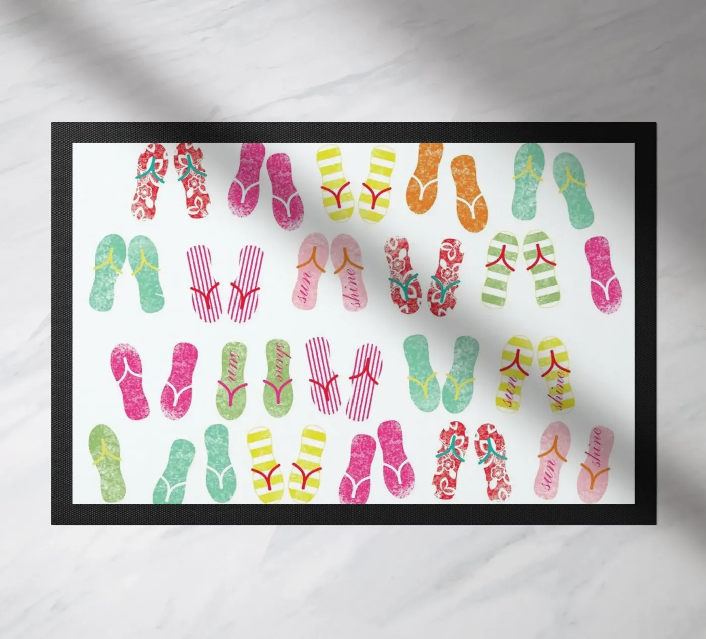 FlipFlops Fußmatte von Catherine Aguilar