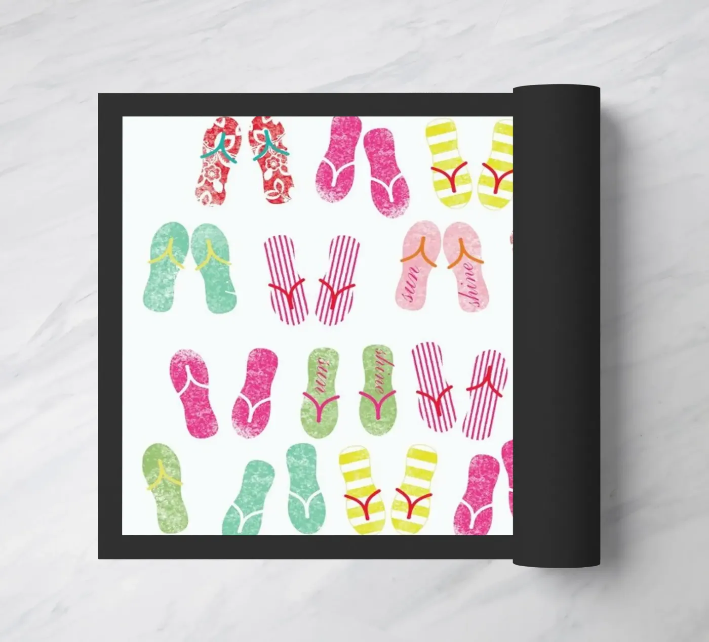 FlipFlops Fußmatte von Catherine Aguilar