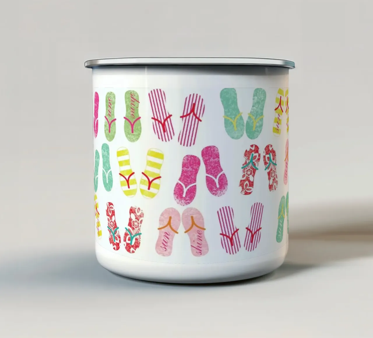 FlipFlops tazza in smalto da Catherine Aguilar