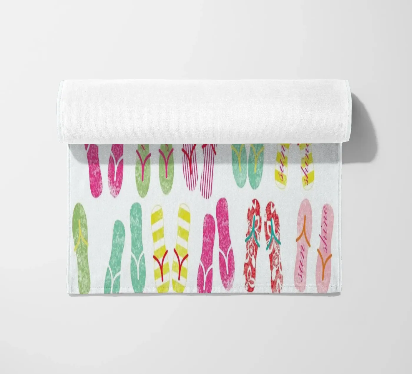 FlipFlops beach towel by Catherine Aguilar