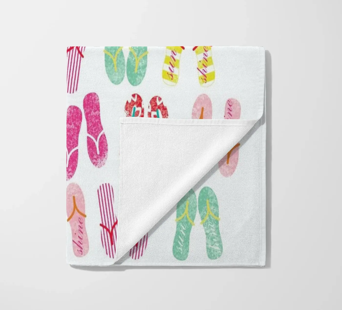 FlipFlops beach towel by Catherine Aguilar