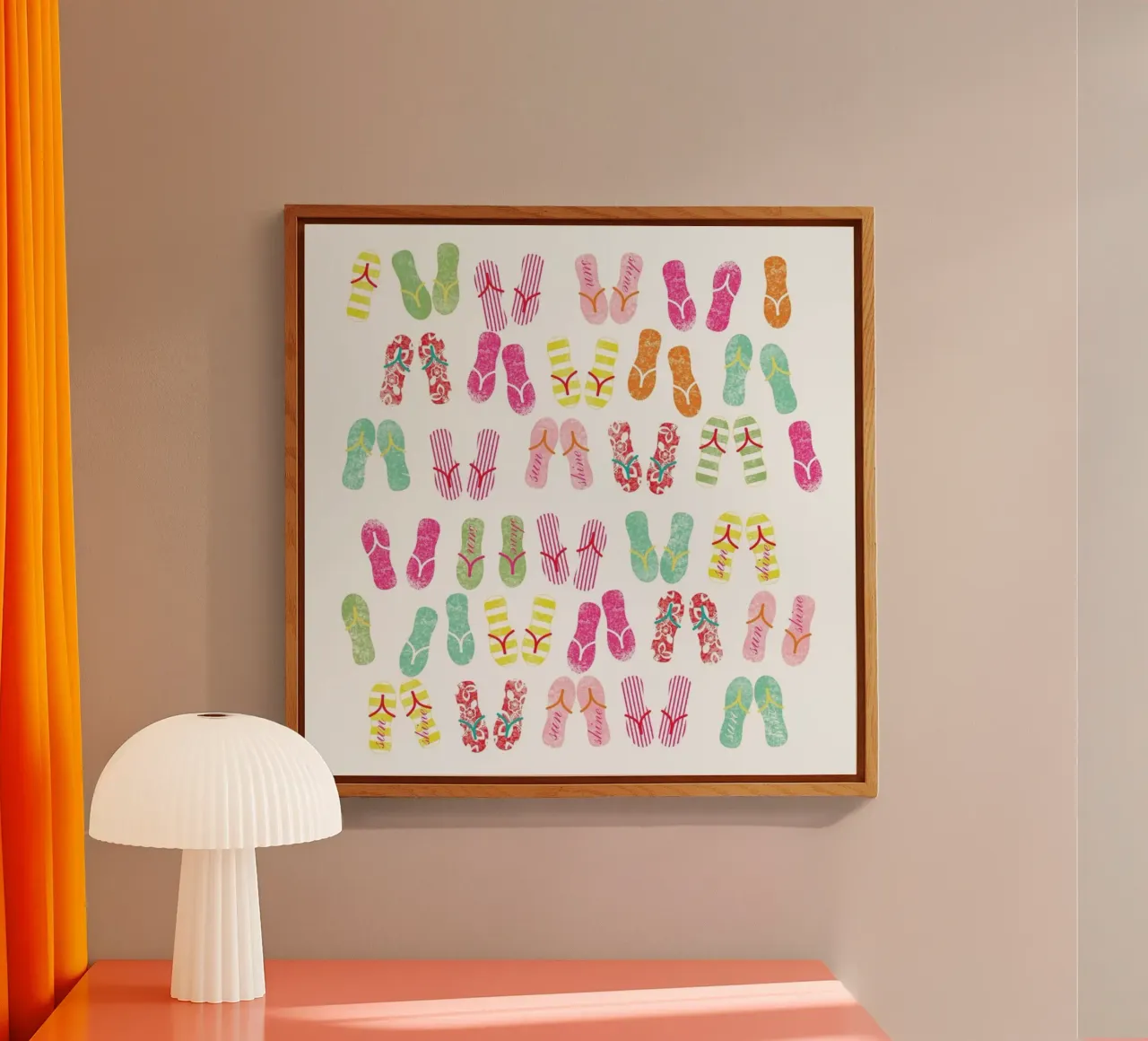 FlipFlops plexiglass da Catherine Aguilar