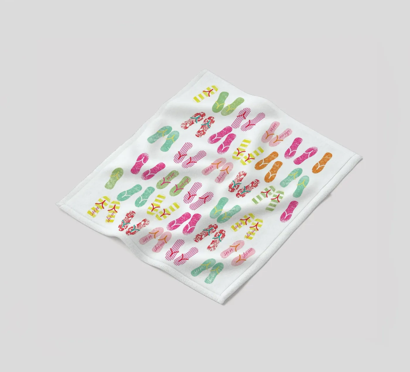 FlipFlops fleece blanket by Catherine Aguilar