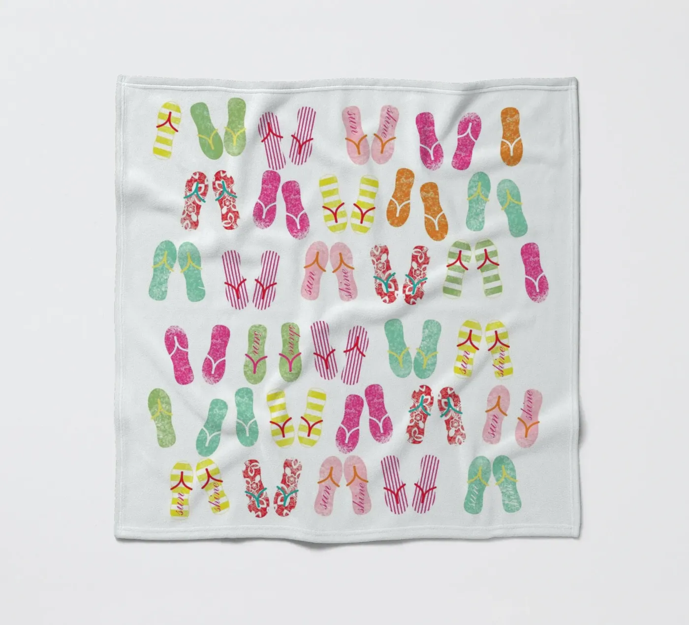 FlipFlops fleece blanket by Catherine Aguilar