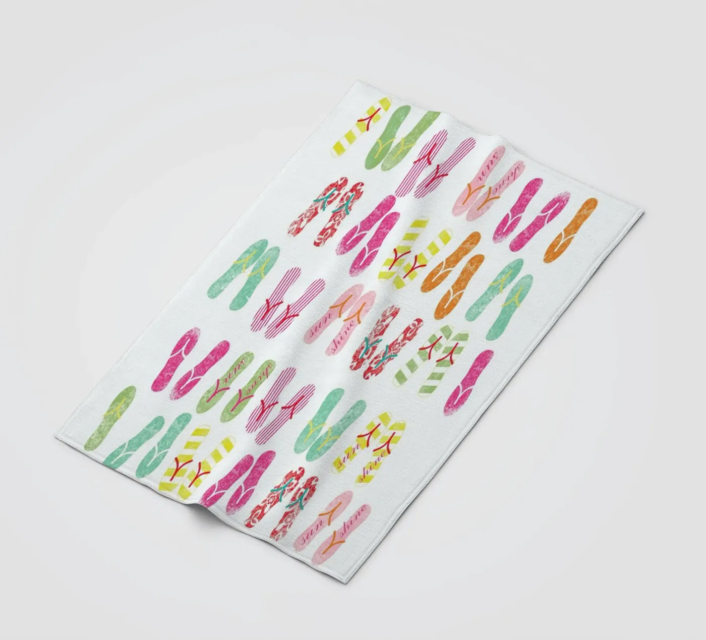 FlipFlops fleece blanket by Catherine Aguilar