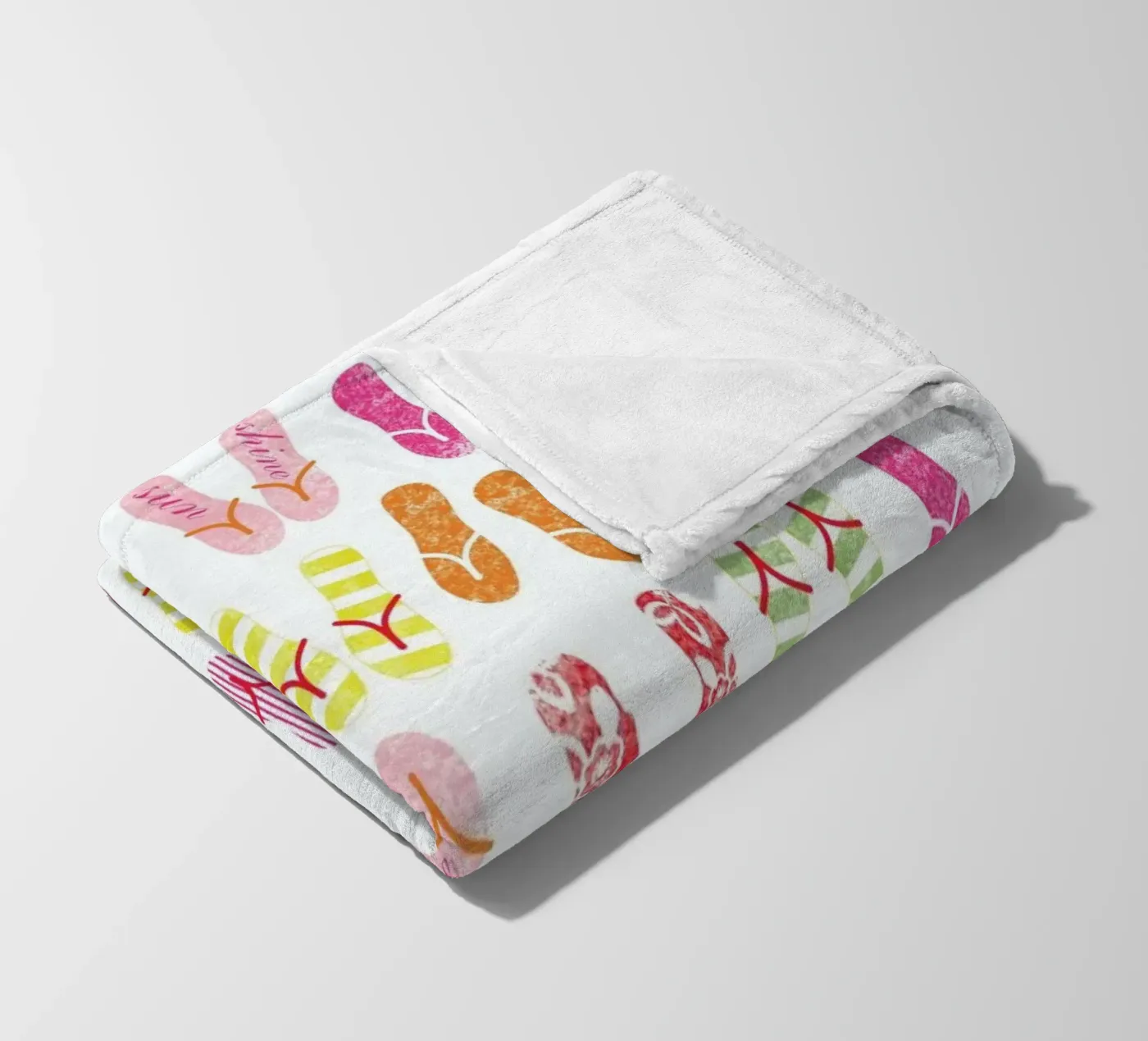 FlipFlops fleece blanket by Catherine Aguilar