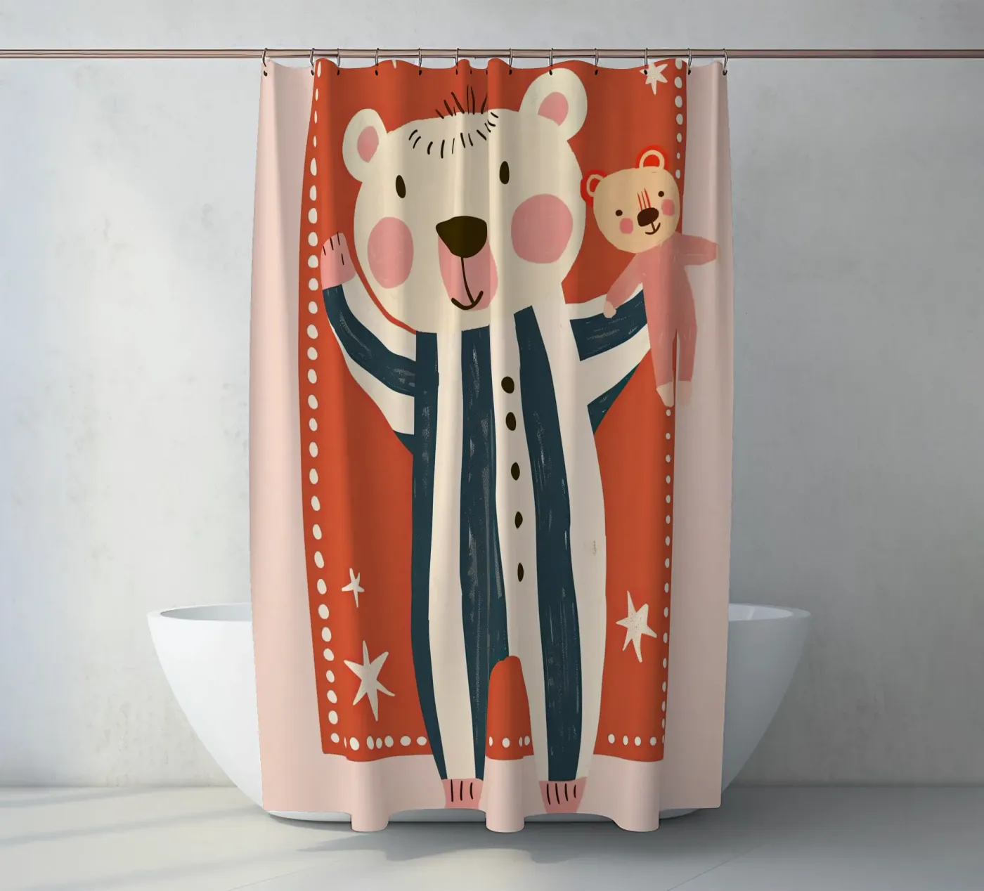 Bedtime Bear Duschvorhang von Lilo