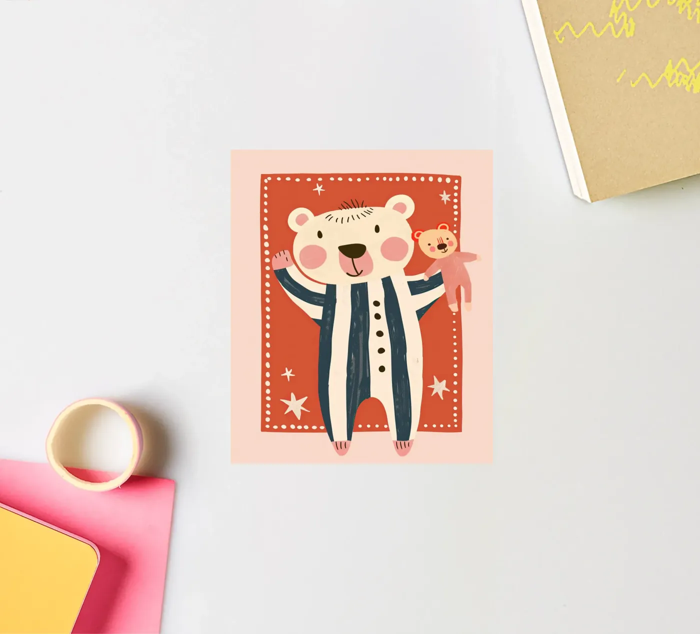 Bedtime Bear sticker van Lilo