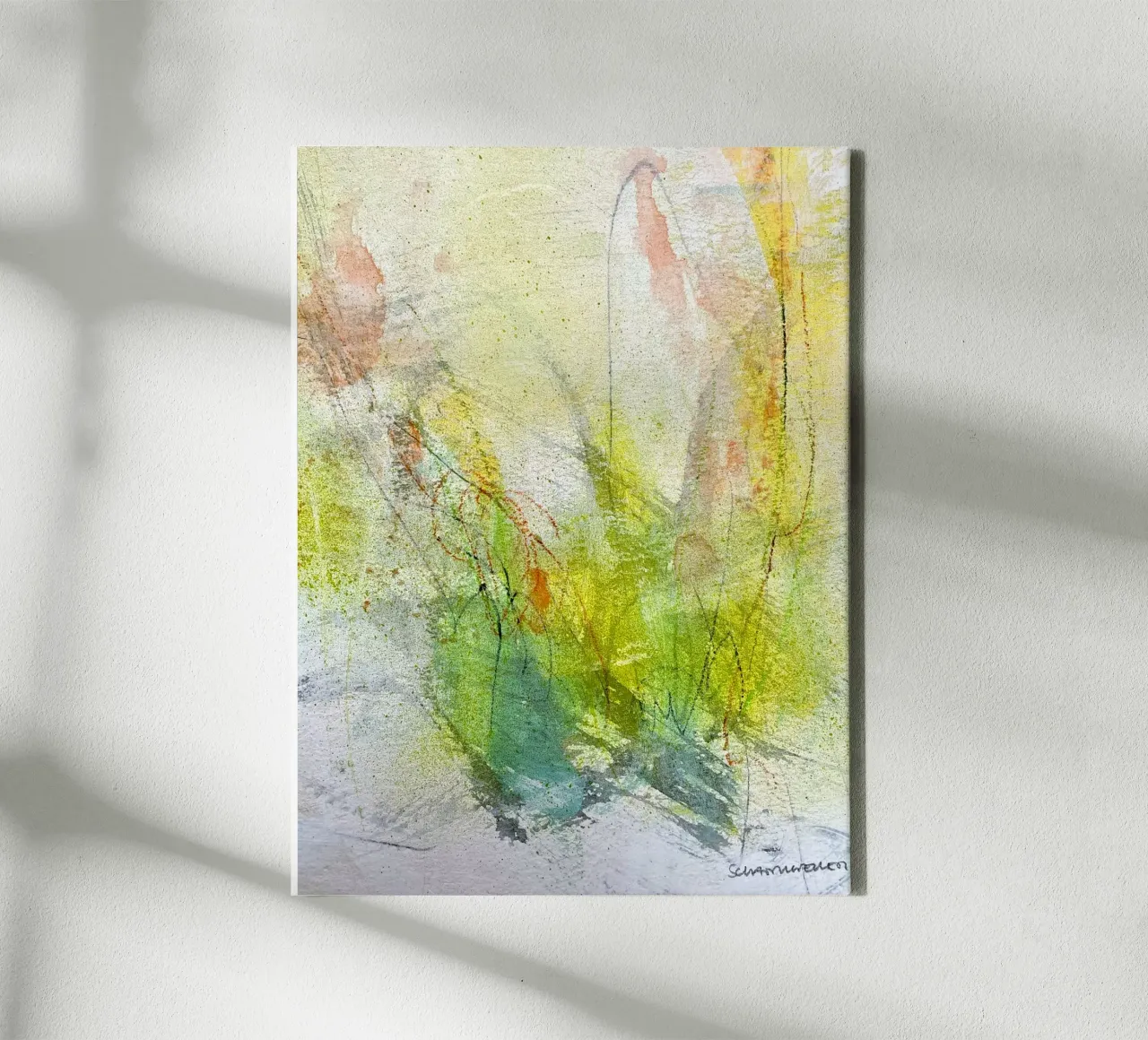 Scent of spring II canvas with Floater frame by kirstenschankweiler