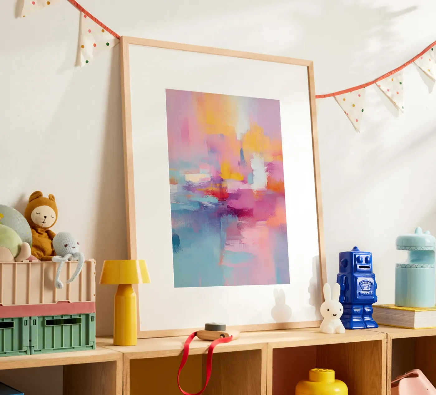 De Indigo-kust poster van HUE FLOW