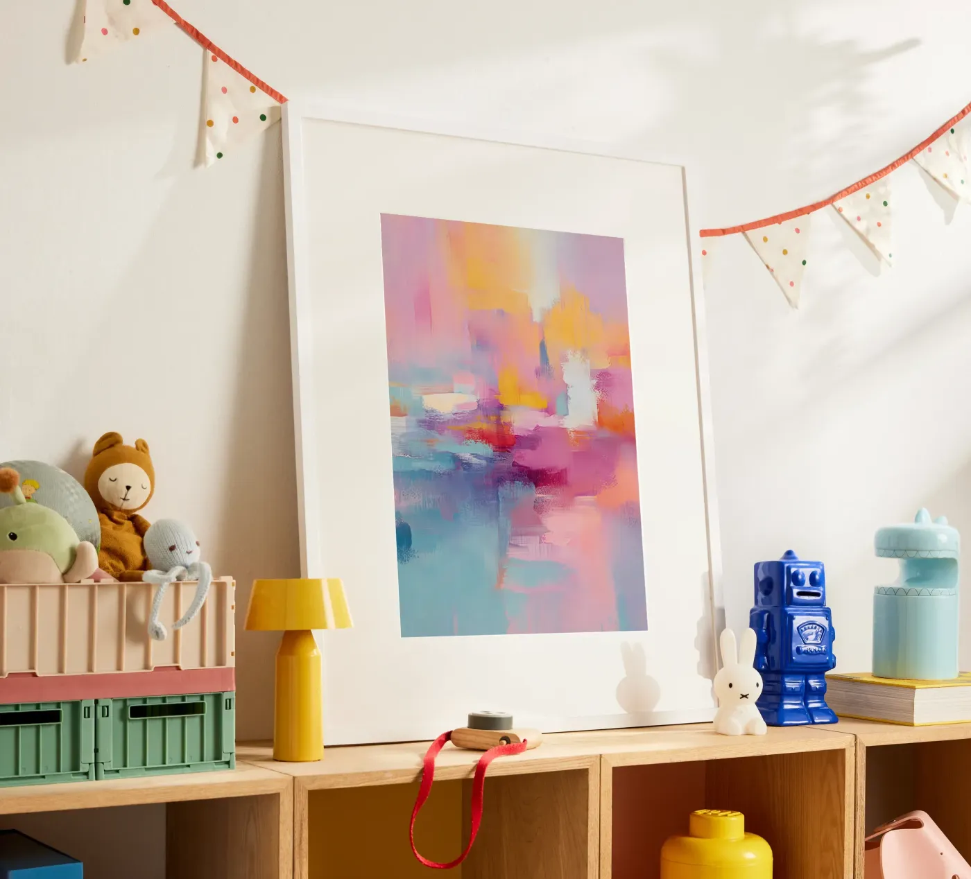 De Indigo-kust poster van HUE FLOW