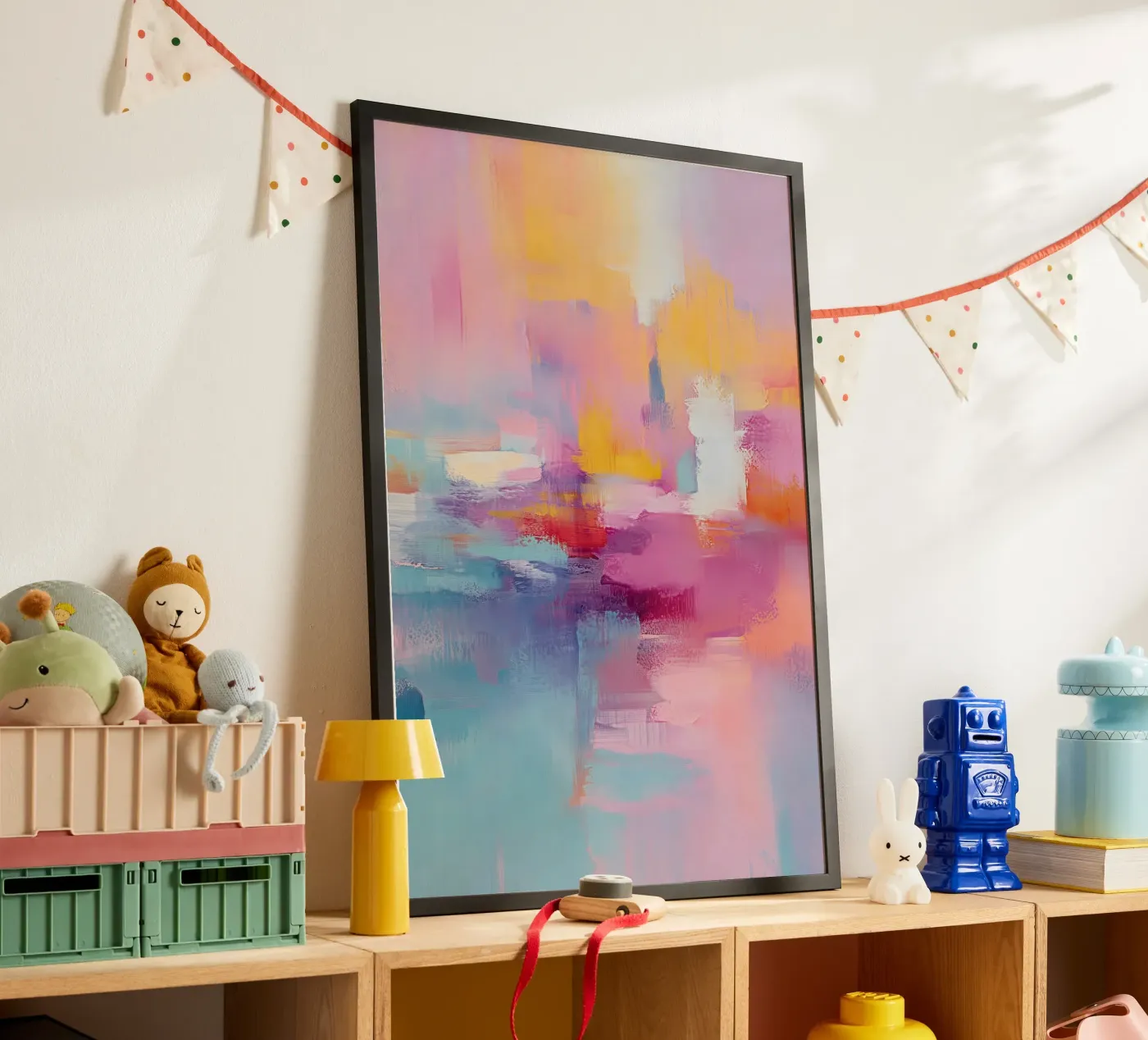 De Indigo-kust poster van HUE FLOW