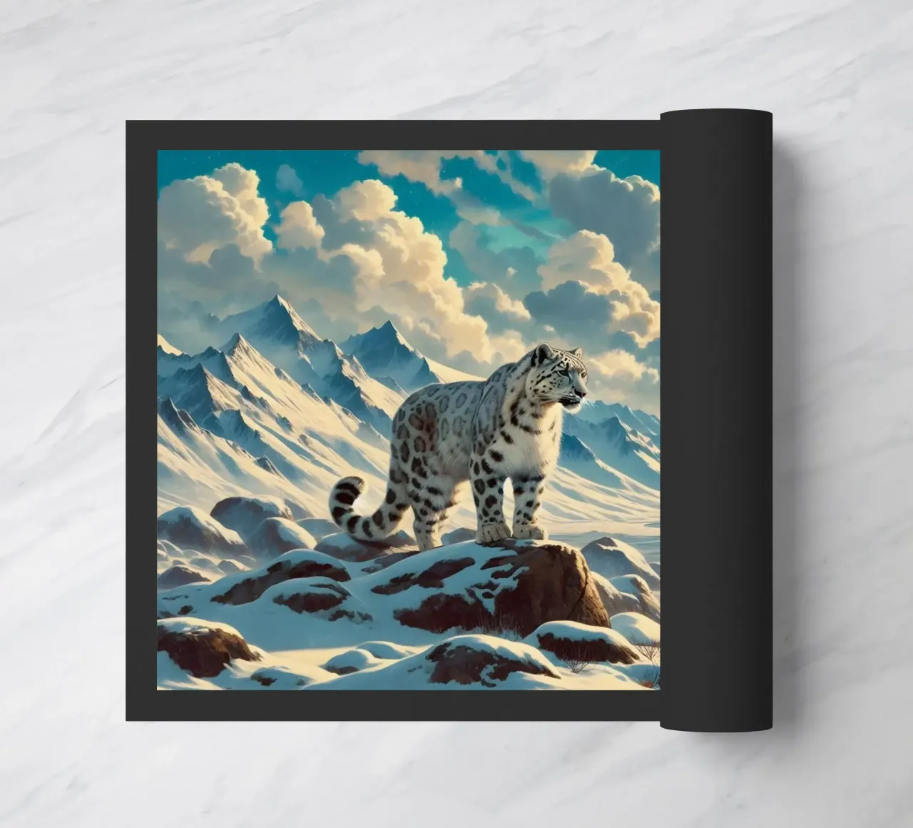 PANTHERE DES NEIGES zerbino da RUBIANT ART
