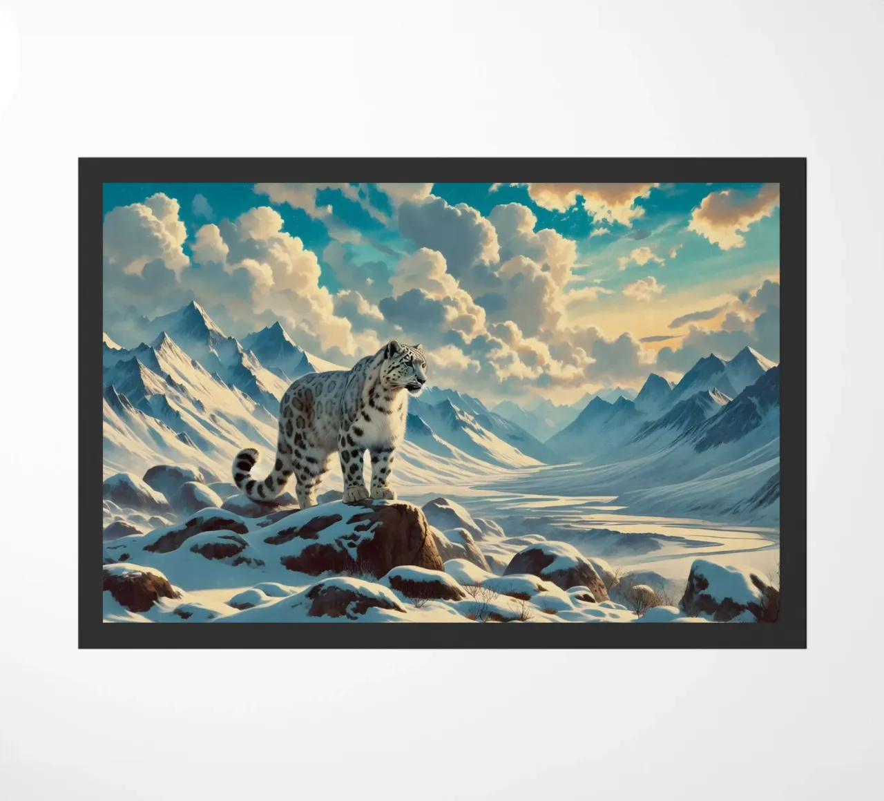 PANTHERE DES NEIGES zerbino da RUBIANT ART