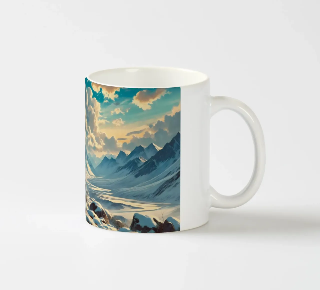 PANTHERE DES NEIGES tazza in ceramica da RUBIANT ART