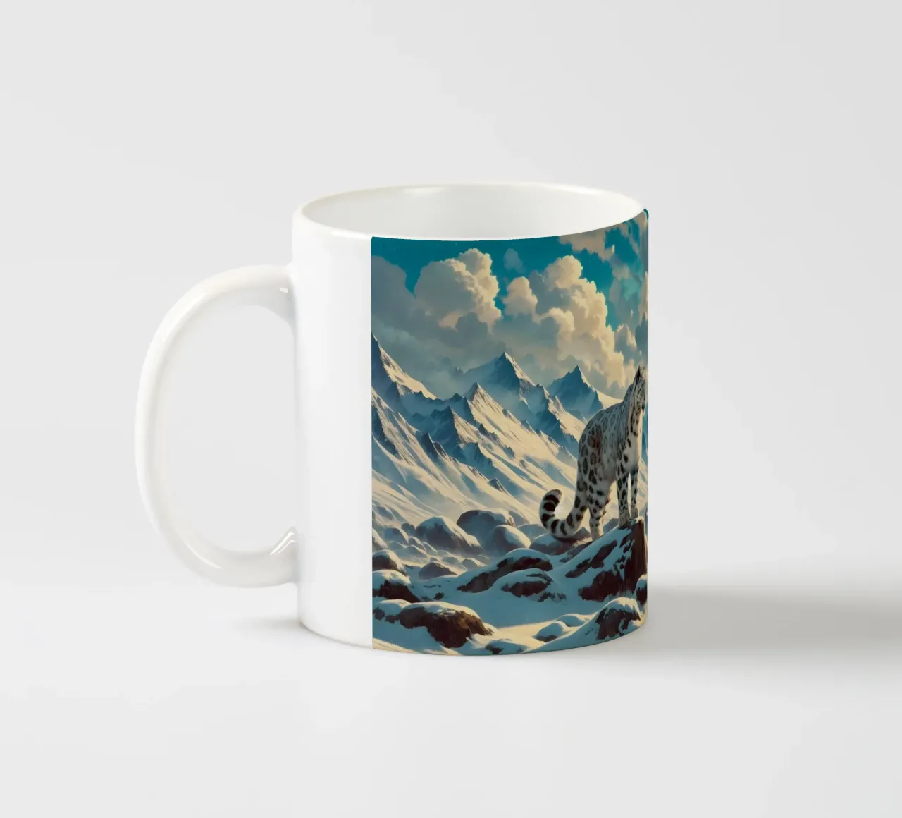 PANTHERE DES NEIGES tazza in ceramica da RUBIANT ART
