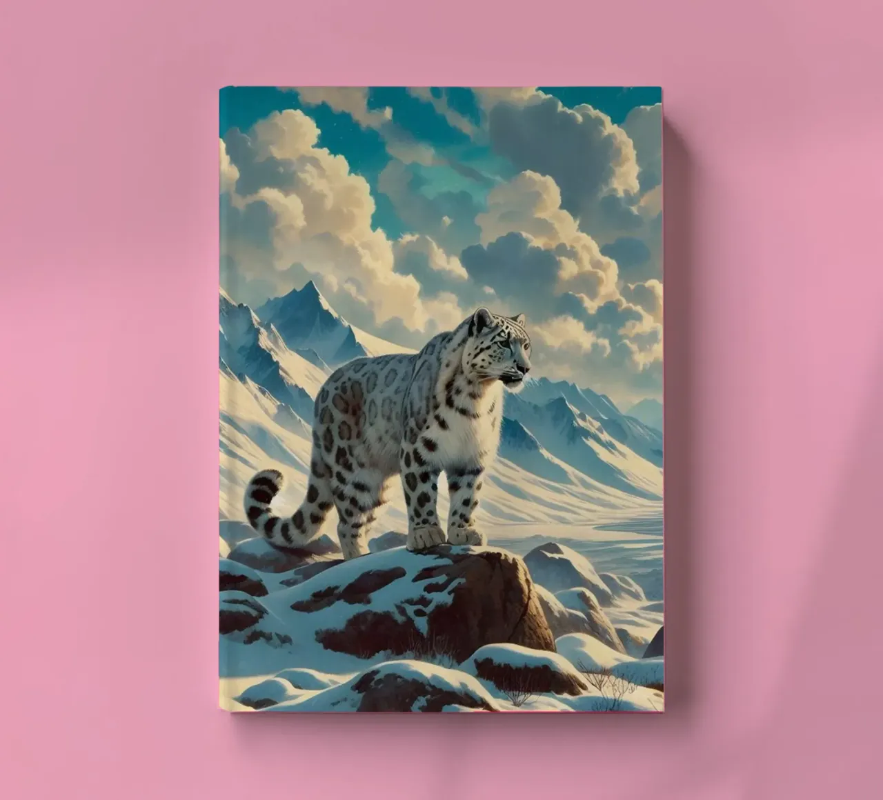 PANTHERE DES NEIGES notebook by RUBIANT ART