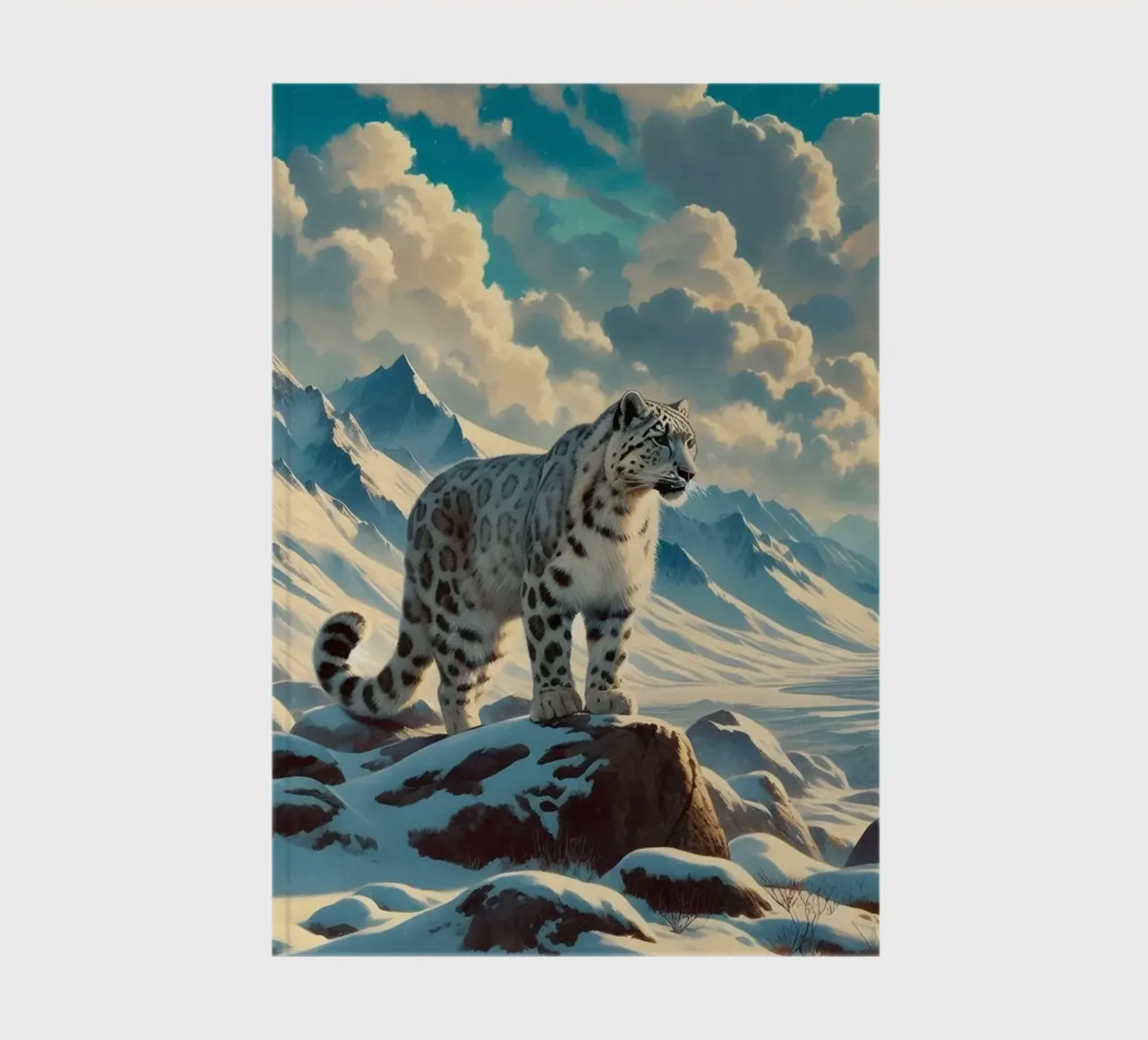 PANTHERE DES NEIGES notebook by RUBIANT ART