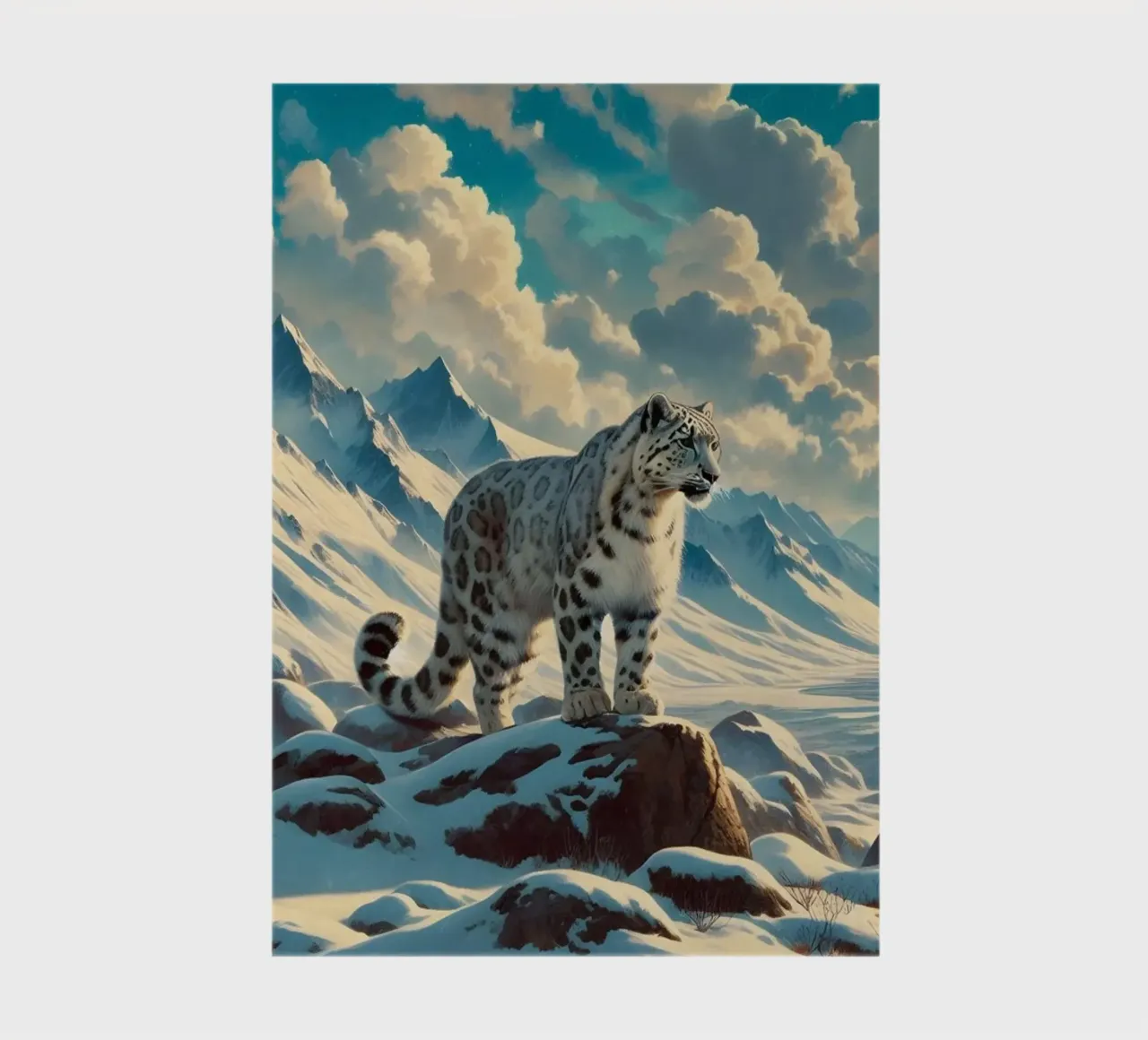 PANTHERE DES NEIGES notebook by RUBIANT ART