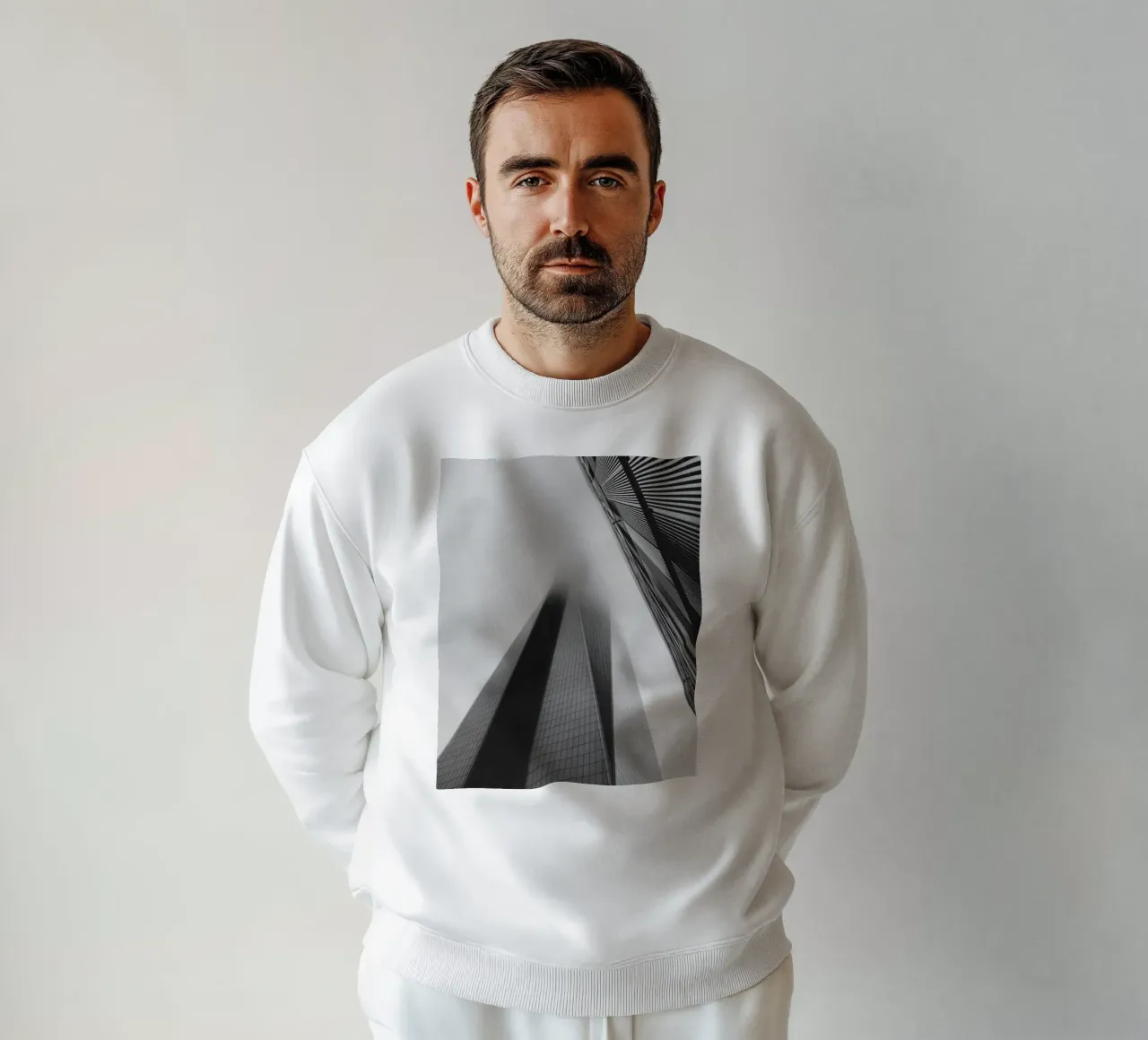 Freedom Tower Emerging from the Fog in New York sweatshirt by Ben & Clo creations