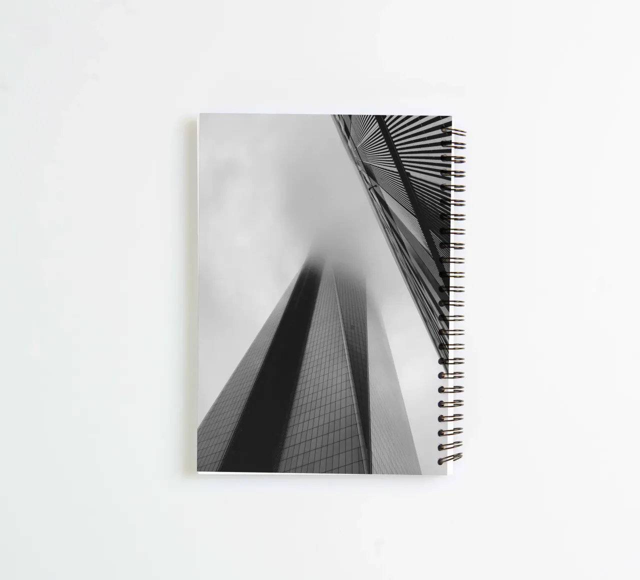 Freedom Tower Emerging from the Fog in New York spiral notebook by Ben & Clo creations