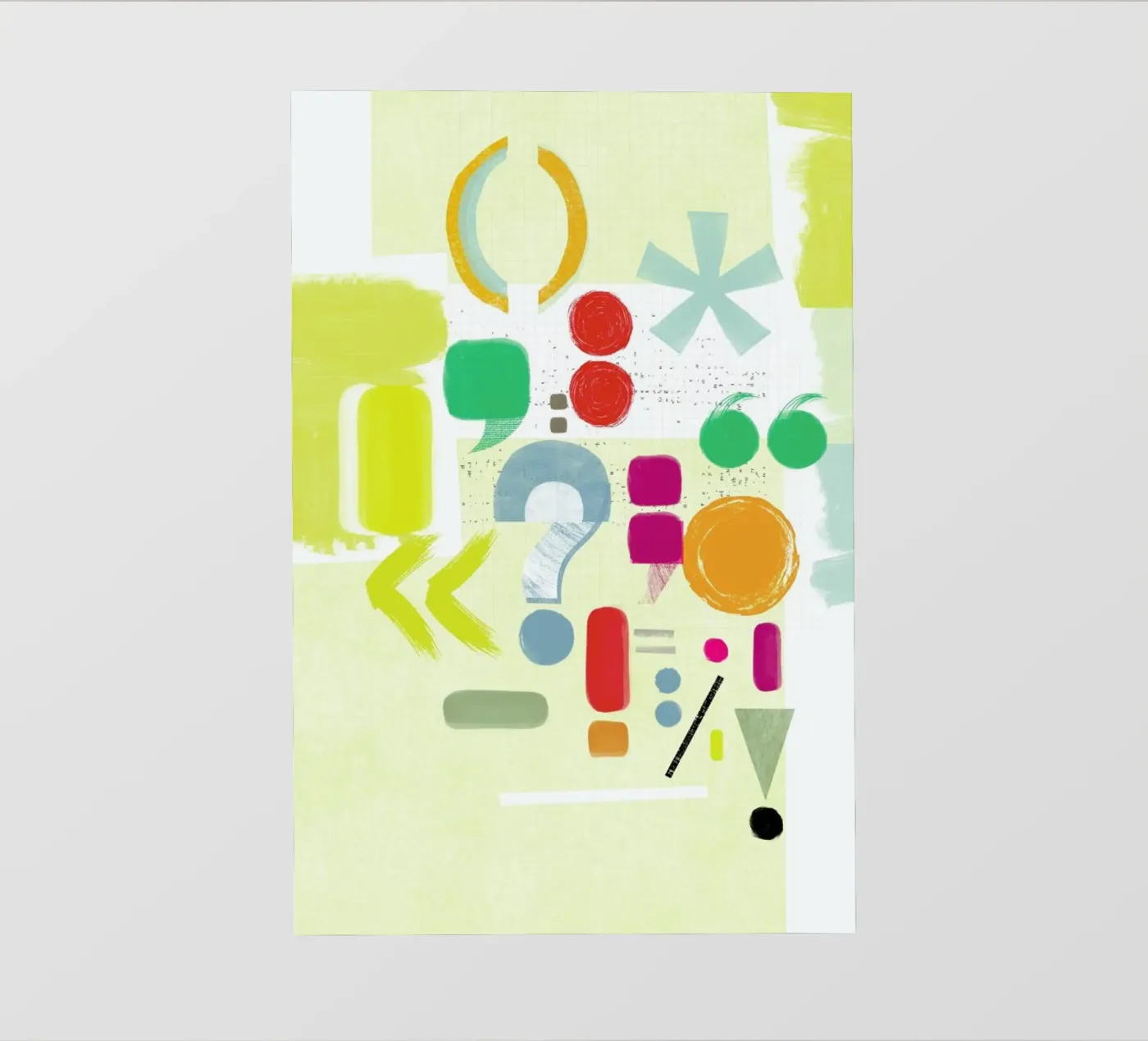 Punctuation pvc cover by Catherine Aguilar