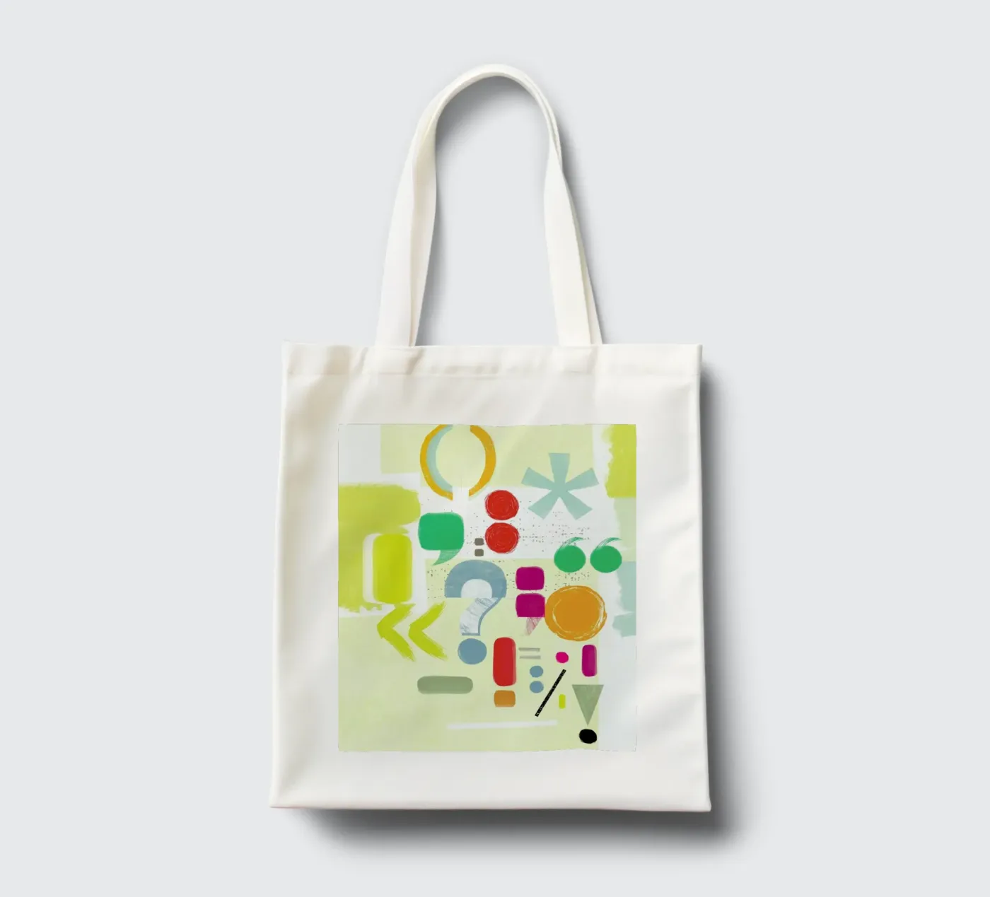 Punctuation borsa in juta da Catherine Aguilar